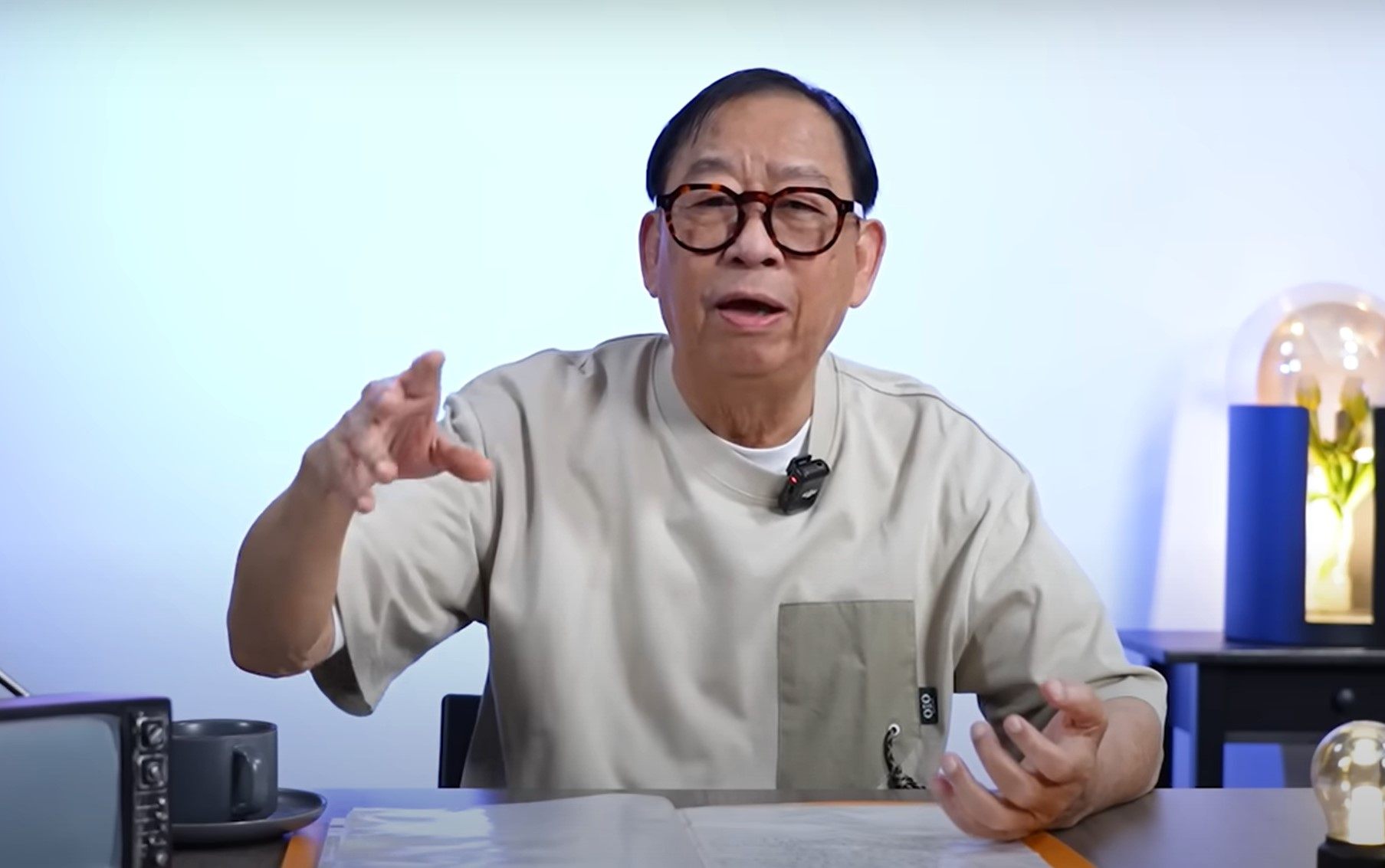 Peter Lai is seen in a still from the YouTube talk show Jiu Xi Mi Ji, which he is currently hosting. The show goes out every Thursday and is organised by Hong Kong entertainment company WSM Music HK. Photo: YouTube/WSM Music HK
