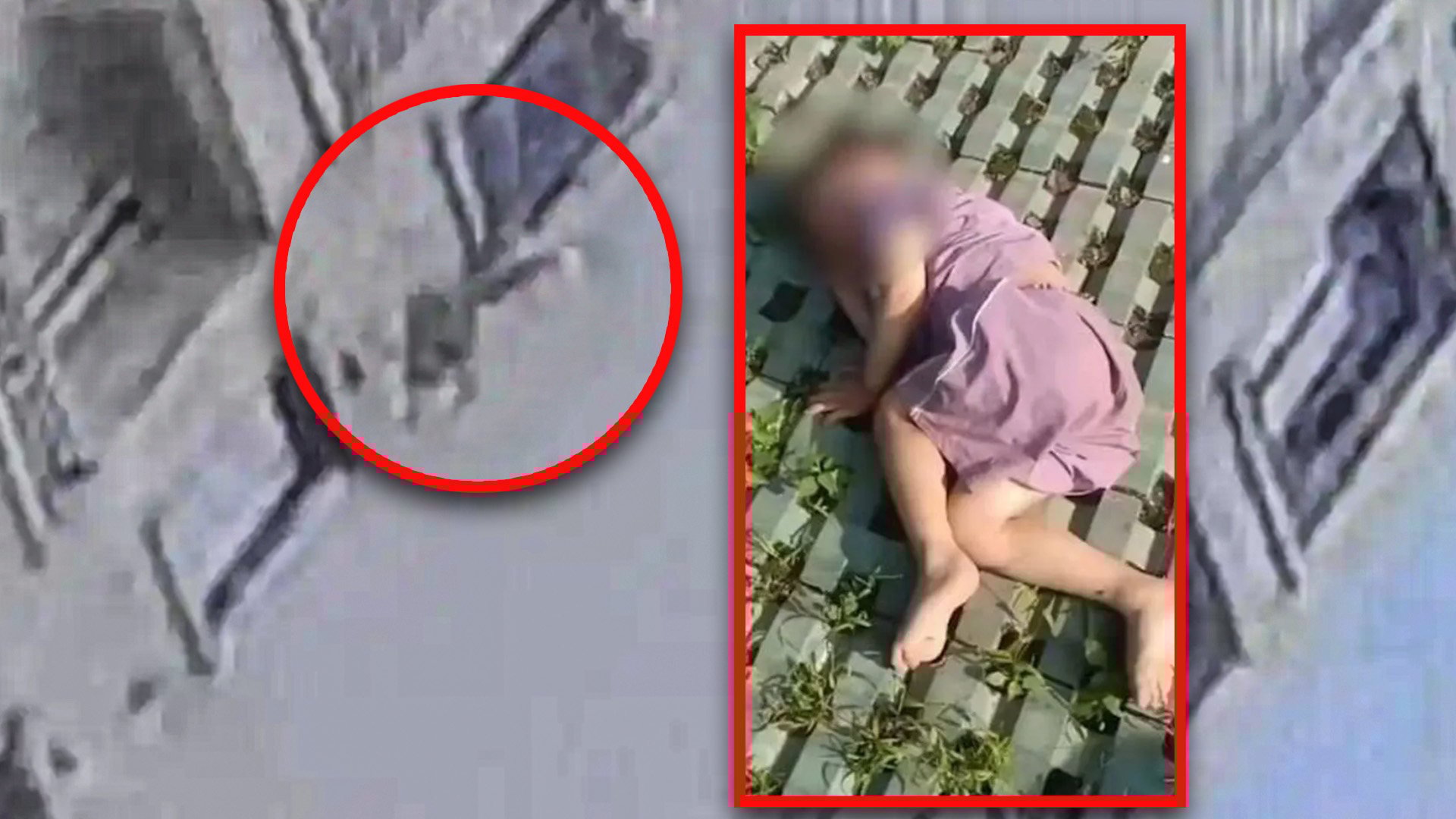 A three-year-old boy in China survived an 18-floor fall from his home thanks to a tree that broke his fall, which his father has honoured in gratitude. Photo: SCMP composite/Douyin
