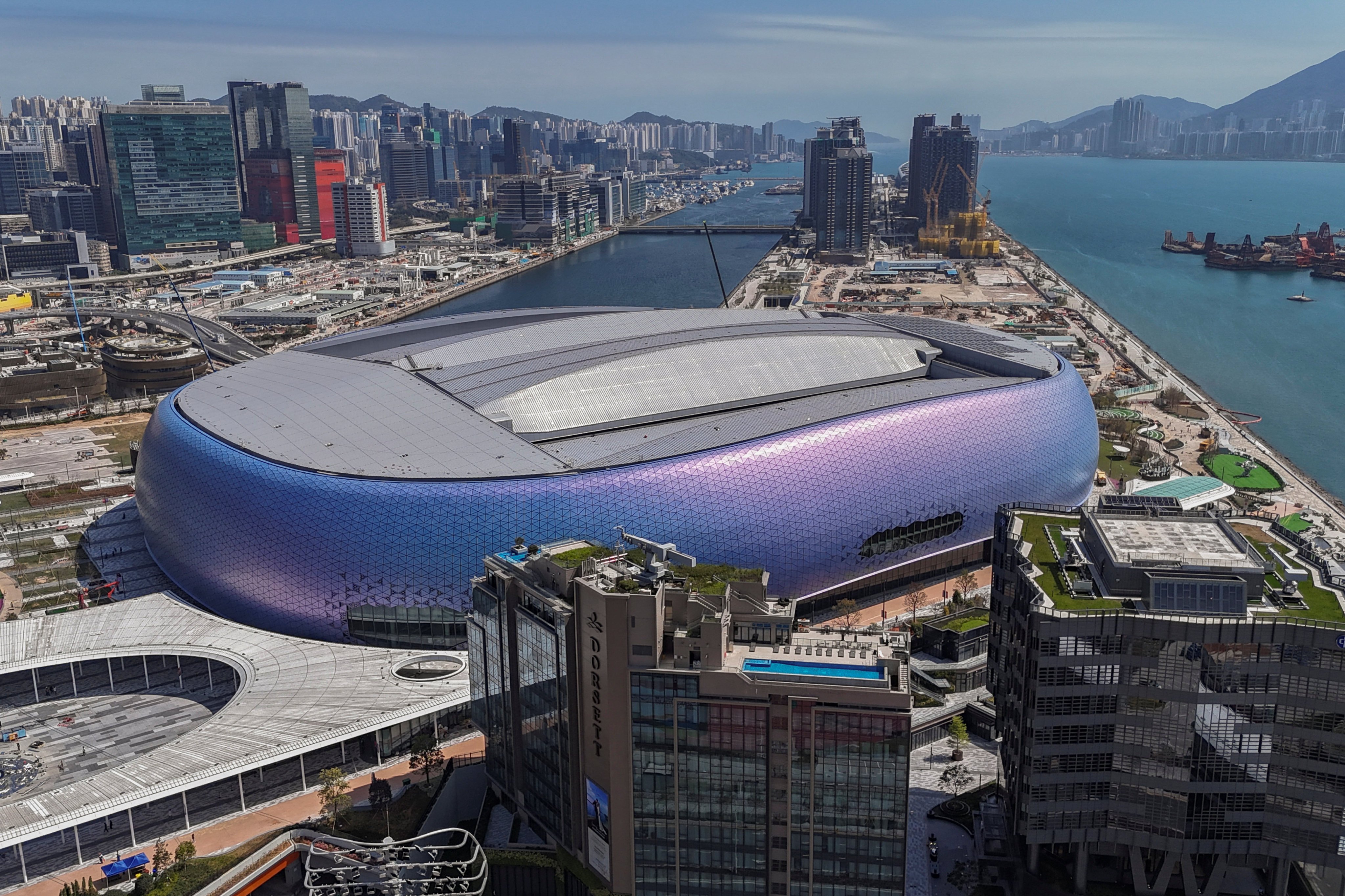 An aerial view of Kai Tak Sports Park, where some Games events will be staged. Photo: Reuters