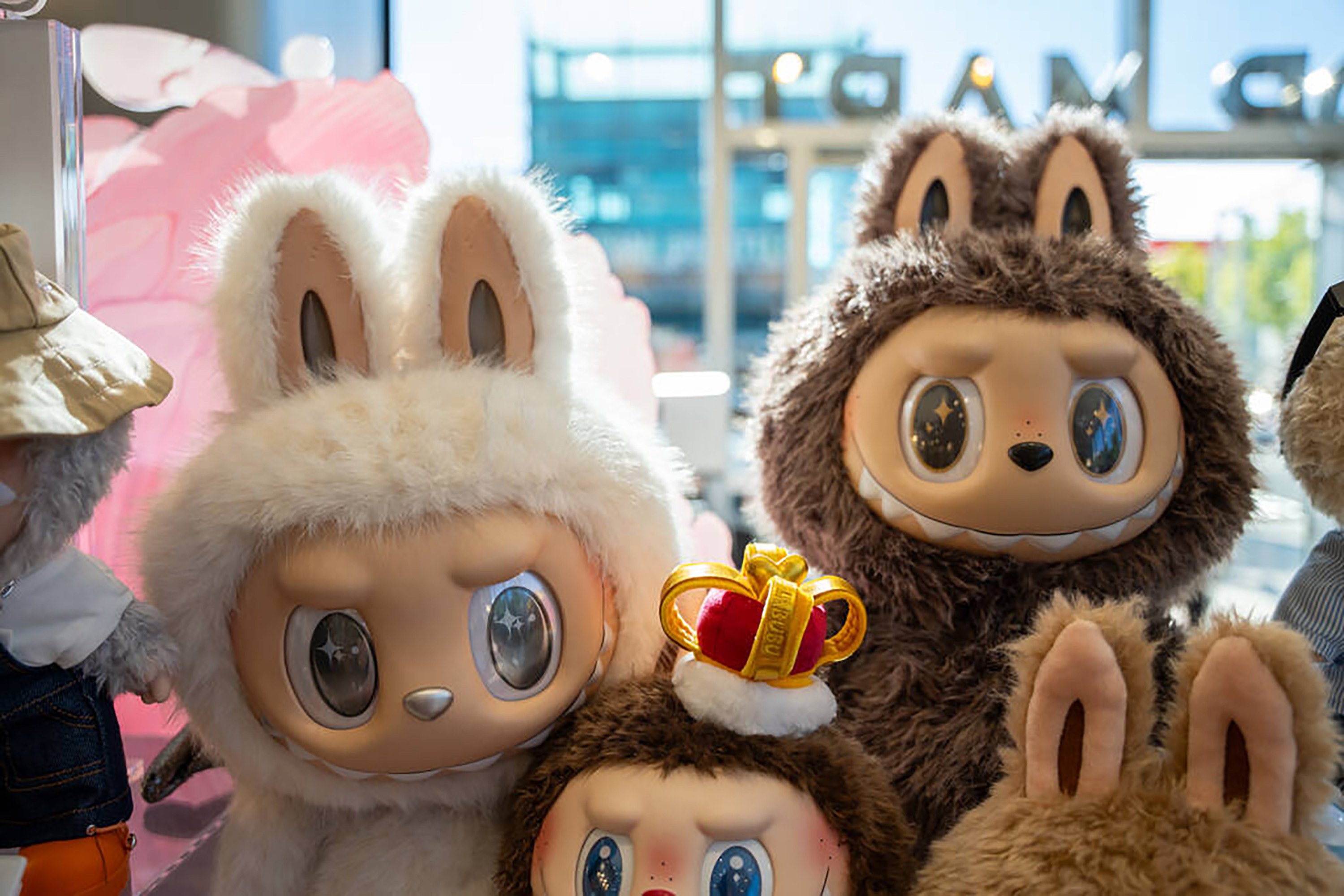 Labubu dolls on display at Pop Mart’s new store in Las Vegas on July 12. Photo: TNS