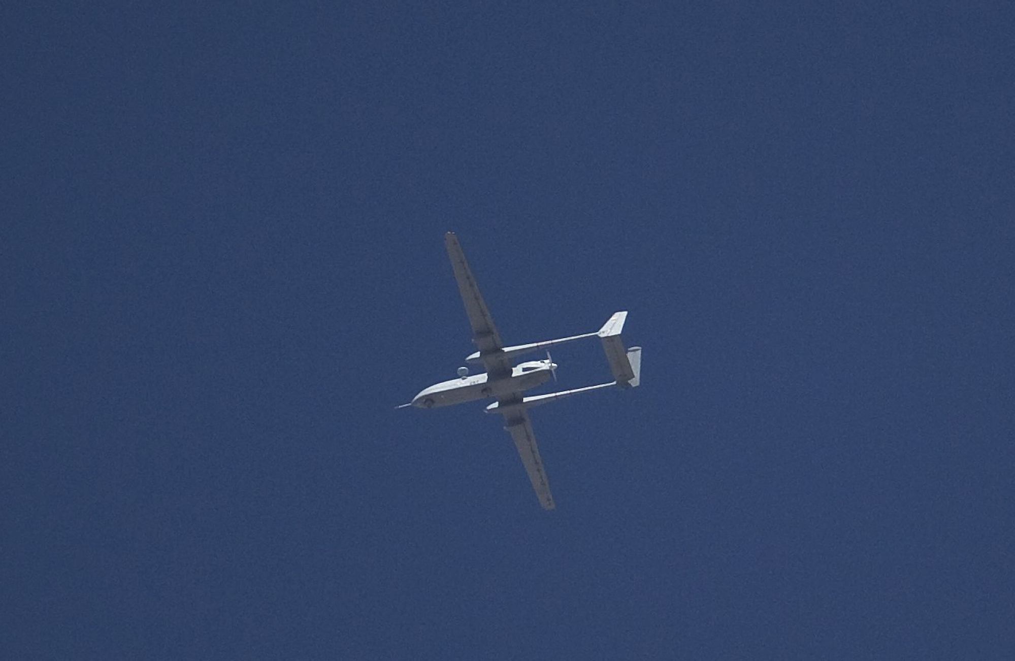 An Israeli drone flies over the West Bank city of Hebron. India’s military drones range from Israeli-made systems like the Heron and Searcher to indigenous platforms like the Nagastra-1. Photo: Reuters An Israeli drone flies over the West Bank city of Hebron. India’s military drones range from Israeli-made systems like the Heron and Searcher to indigenous platforms like the Nagastra-1. Photo: Reuters