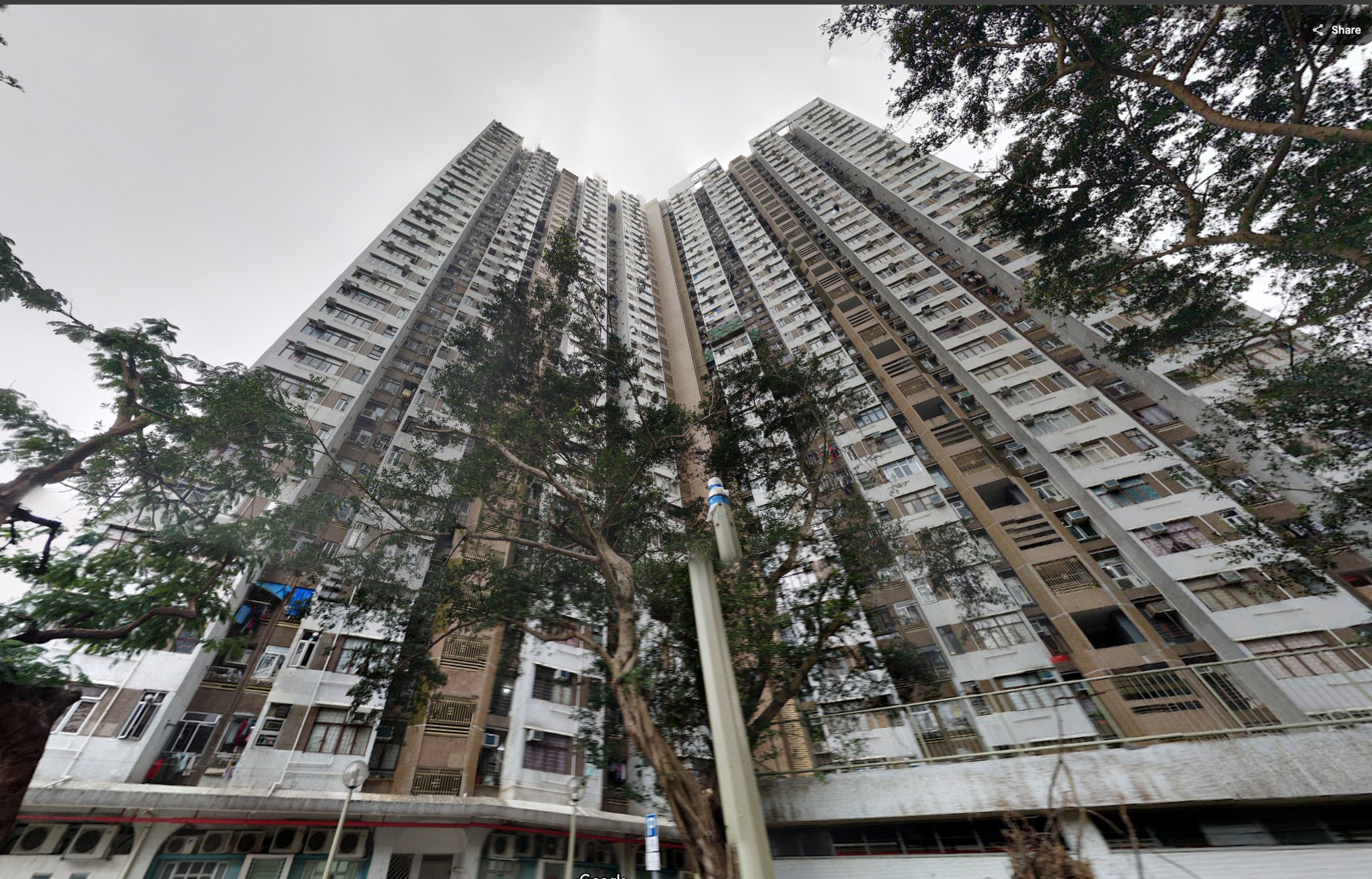 Kwong Shung House of Kwong Fuk Estate in Tai Po. Photo: Google