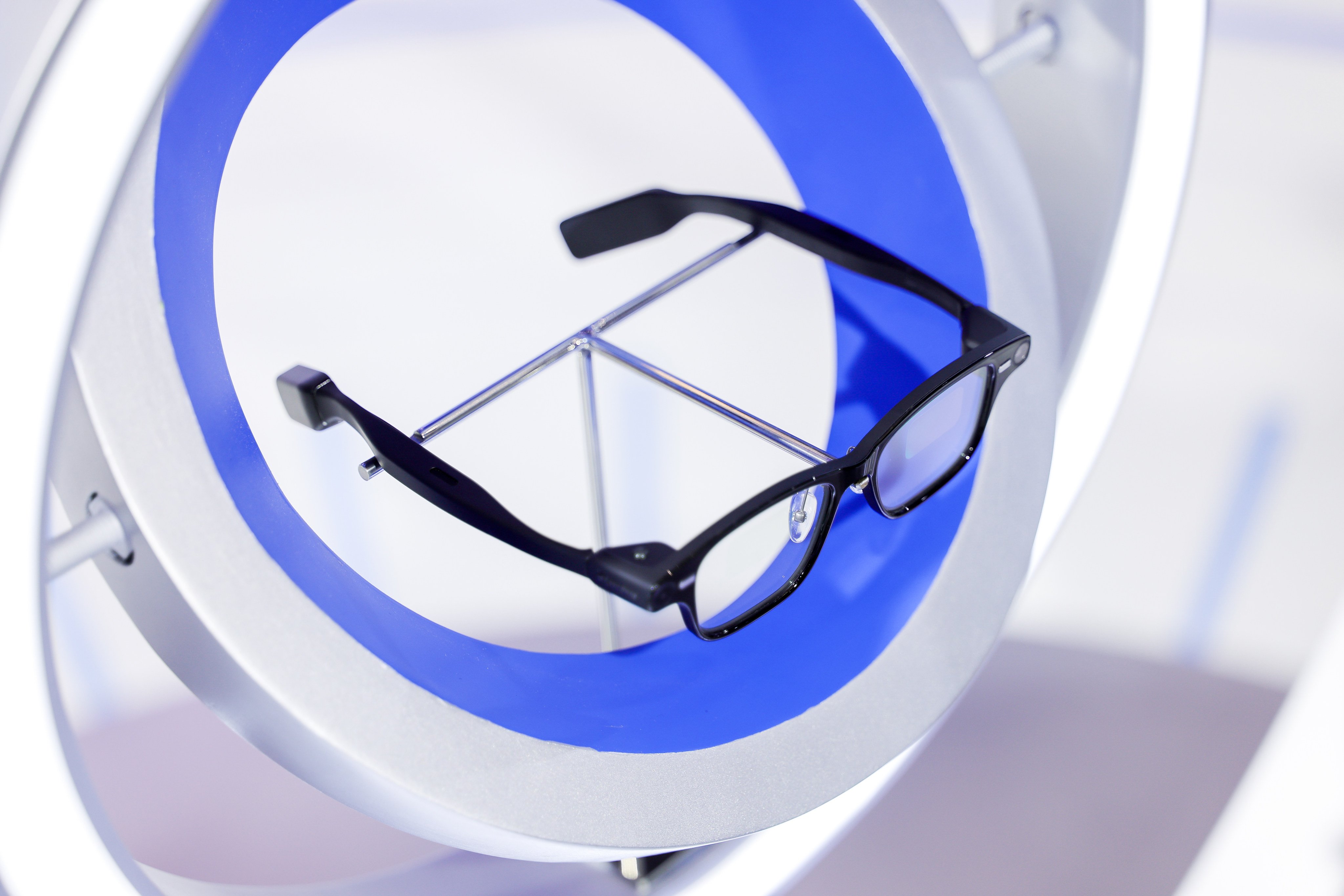 Alibaba showcases its first pair of AI glasses, slated for official launch later this year. Photo: Handout