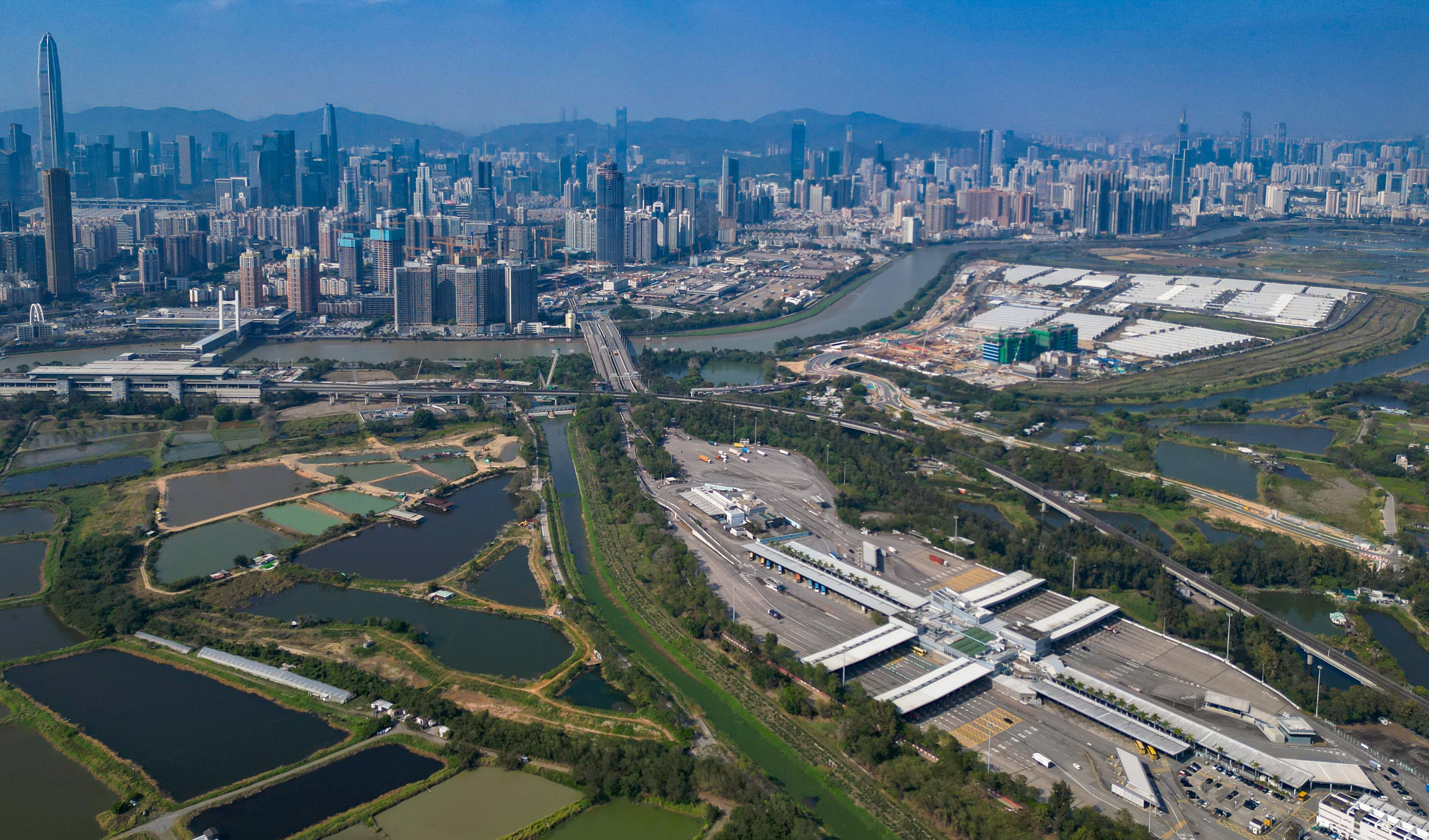 The San Tin Technopole, which is part of the Hong Kong government’s Northern Metropolis project, on February 27. Photo: May Tse