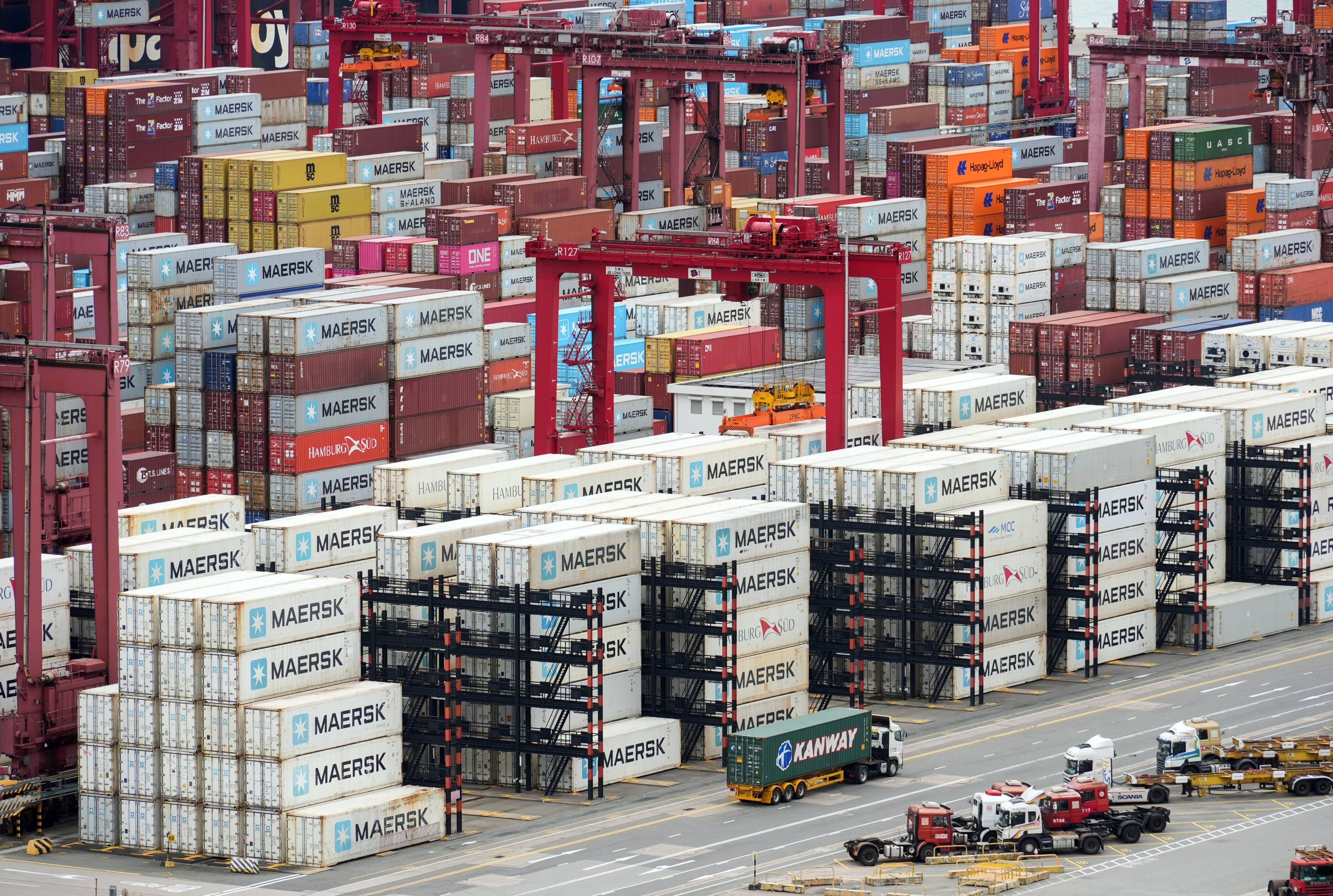 A view of Kwai Tsing Container Terminals. Photo: Eugene Lee
