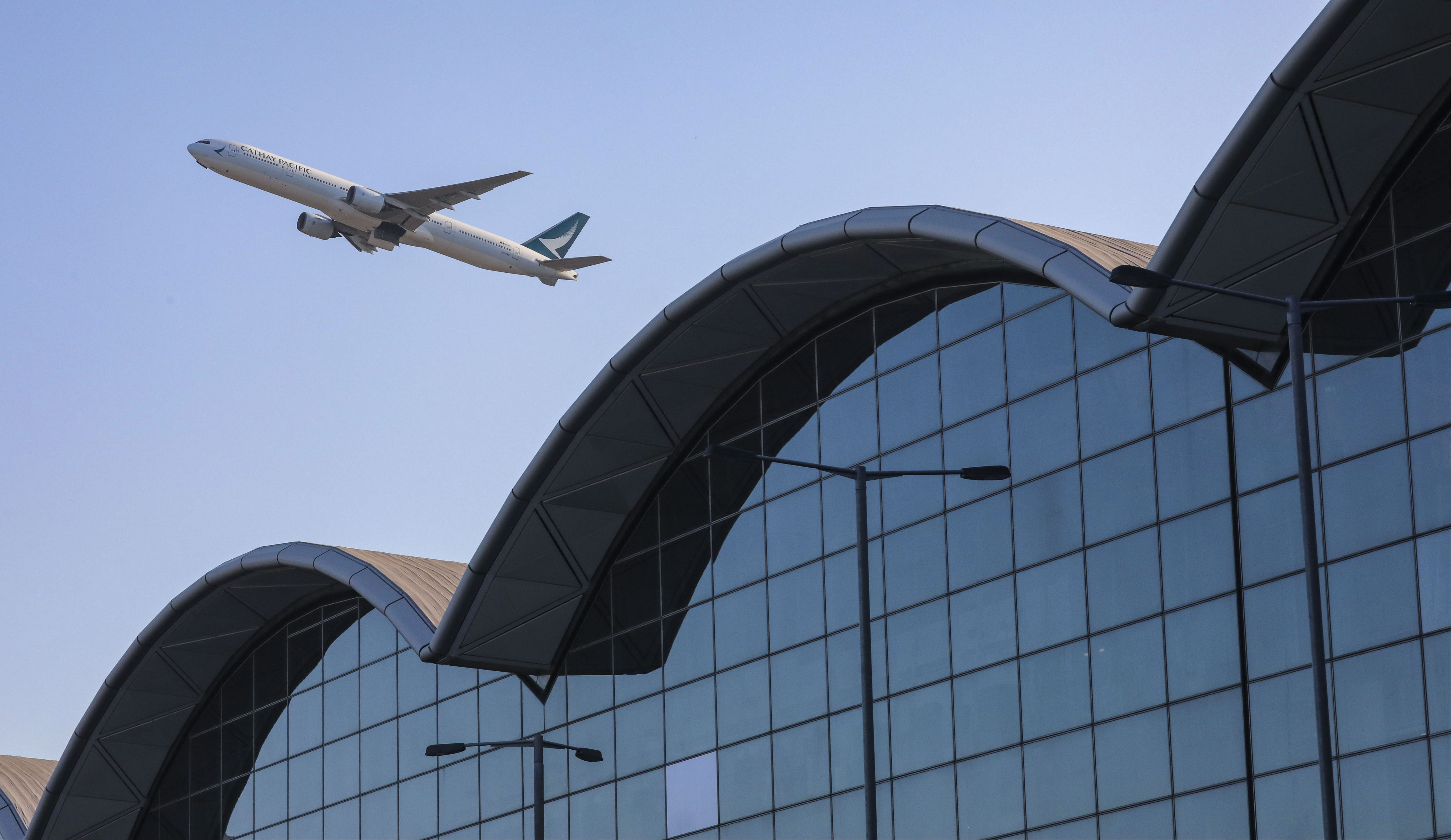Image of a Cathay Pacific aircraft taking off from the Hong Kong International Airport in Chek Lap Kok. Photo: SCMP/Felix Wong
