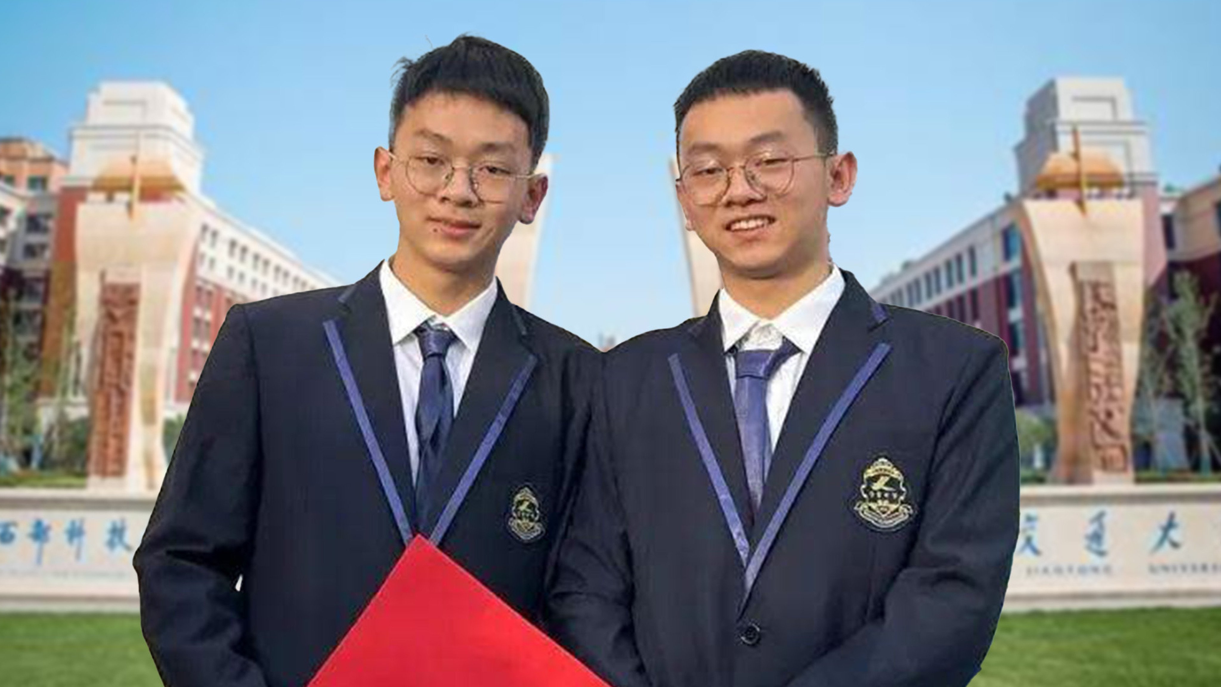 People on social media in China have been left astonished by twin brothers who scored exactly the same mark in a crucial national examination. Photo: SCMP composite/xjtu.com/Weibo