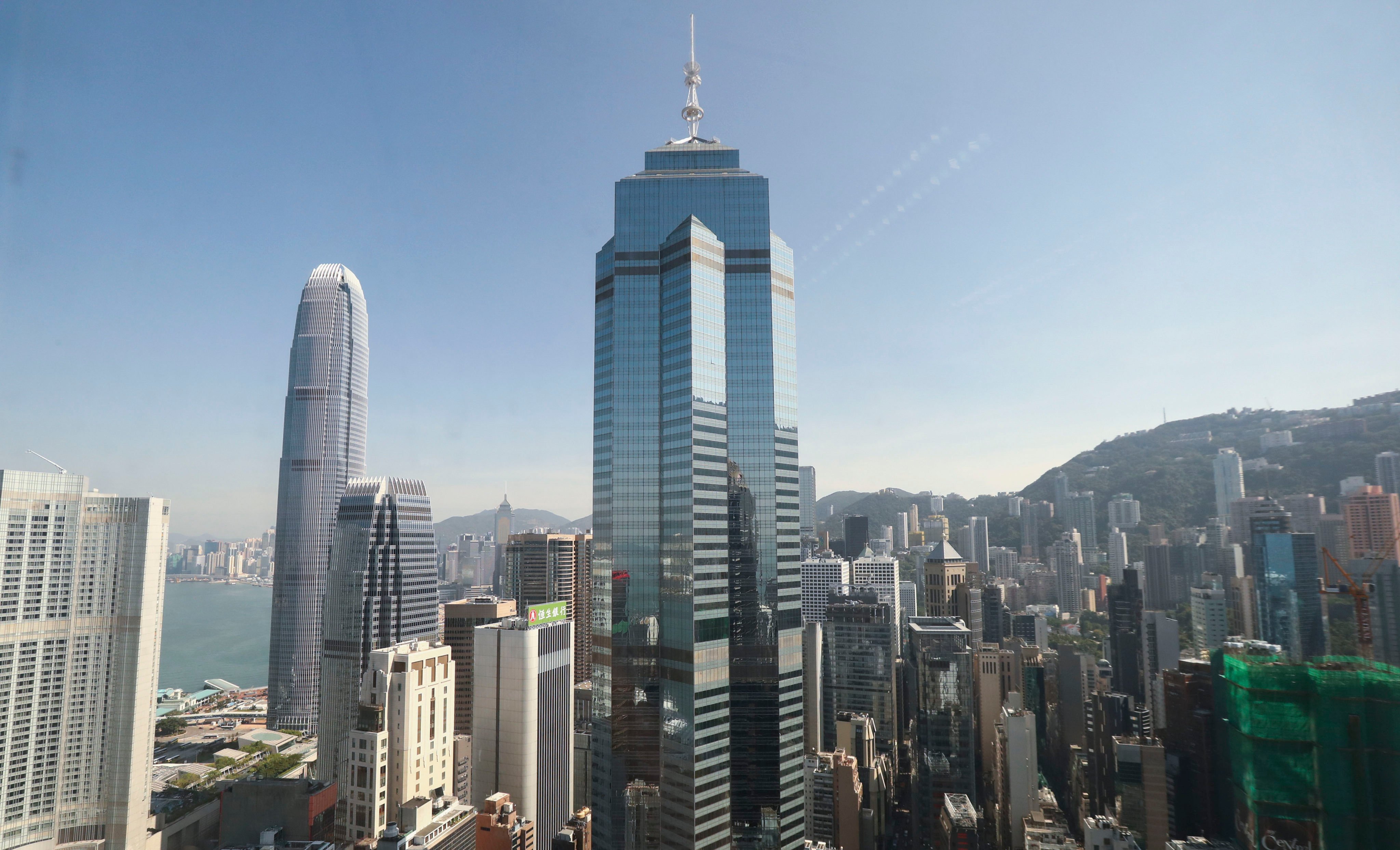 Exterior view of The Center (foreground) building in Central on November 2, 2017. Photo: Nora Tam