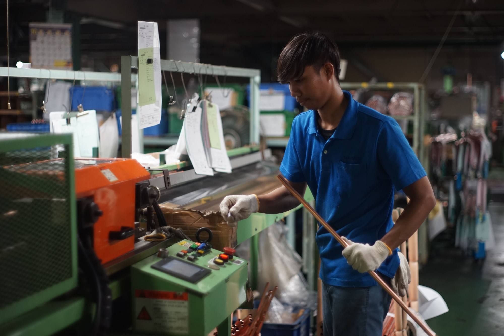 An Indonesian worker at a factory in Oizumi, Gunma prefecture, Japan. Photo: AFP An Indonesian worker at a factory in Oizumi, Gunma prefecture, Japan. Photo: AFP