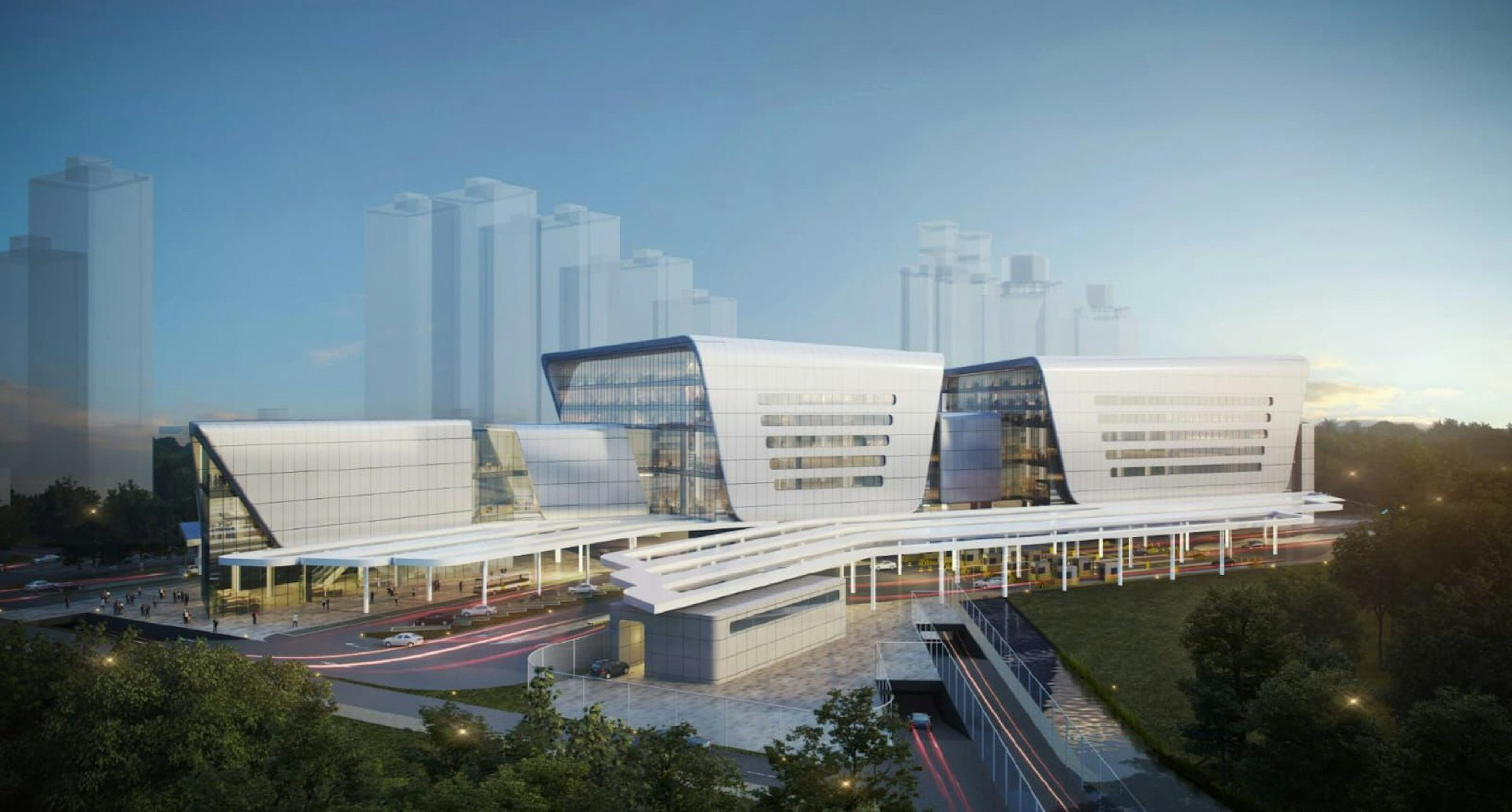 An illustration of the new Sha Tau Kok Control Point. Photo: Handout