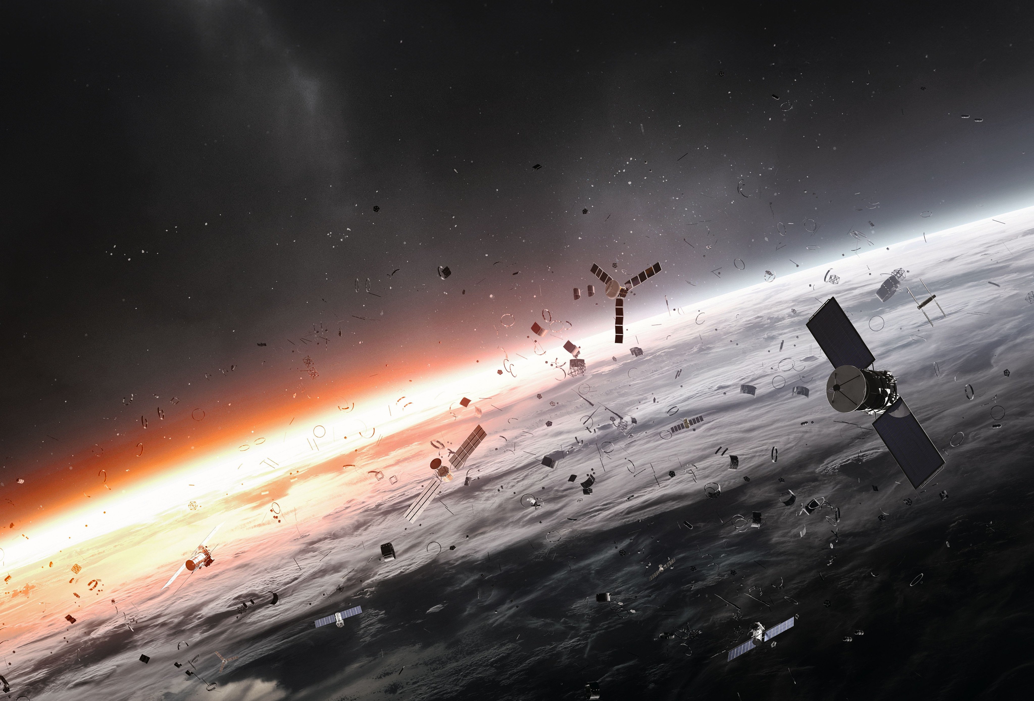 A team of Chinese researchers is calling on regulators to act as low Earth orbit becomes more crowded with in-use and defunct satellites. Illustration: Shutterstock
