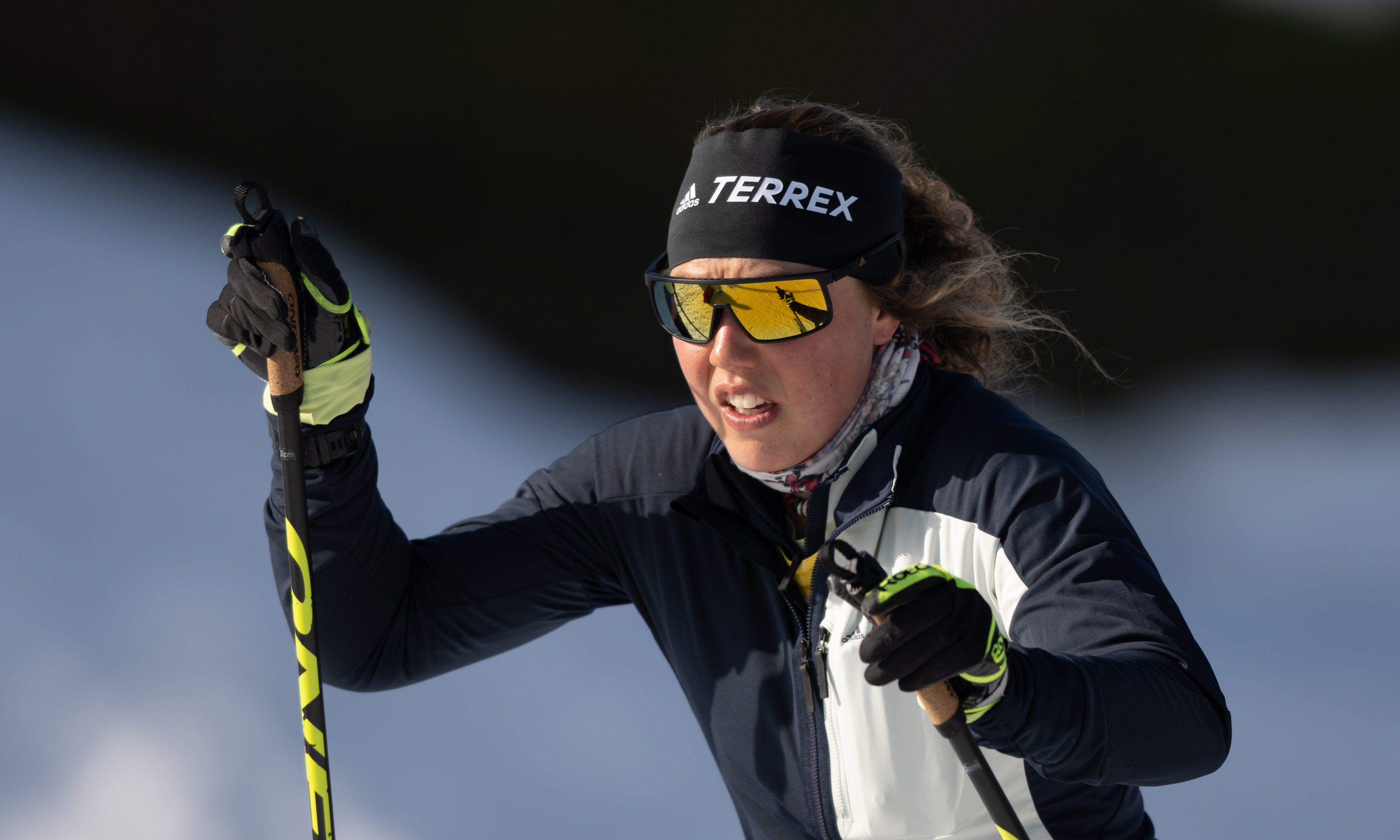 German biathlete Laura Dahlmeier during the IBU Biathlon World Championships in Oberhof in 2023. The double Olympic biathlon champion has died in a mountaineering accident in Pakistan. Photo: dpa