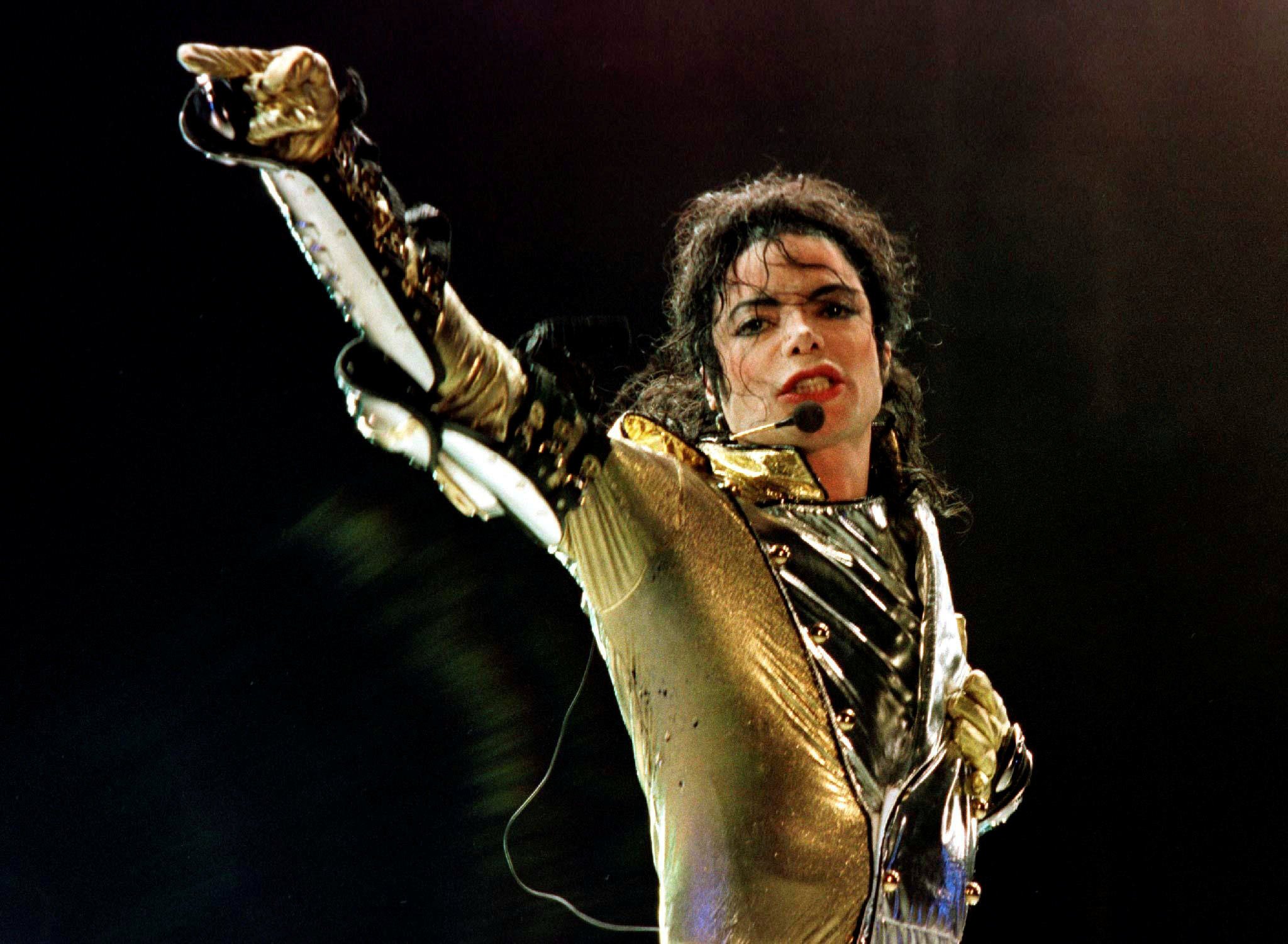 The late pop star Michael Jackson performs during his HIStory World Tour in 1997. Photo: Reuters