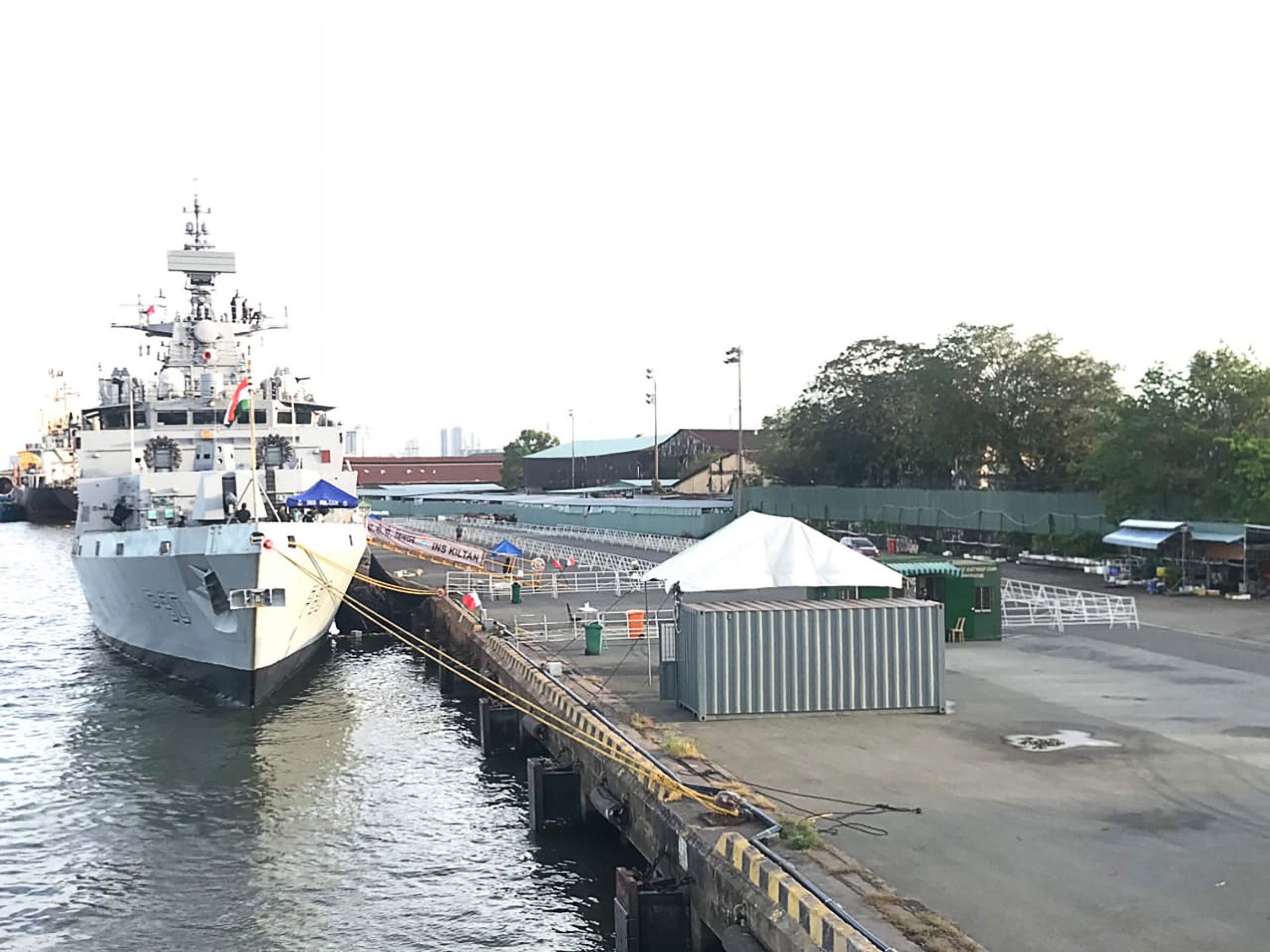 India’s INS Kiltan warship arrives at Ho Chi Minh City in 2020. The vessel and two other Indian warships will be taking part in a joint drill with their Philippine counterparts next month in the South China Sea. Photo: X