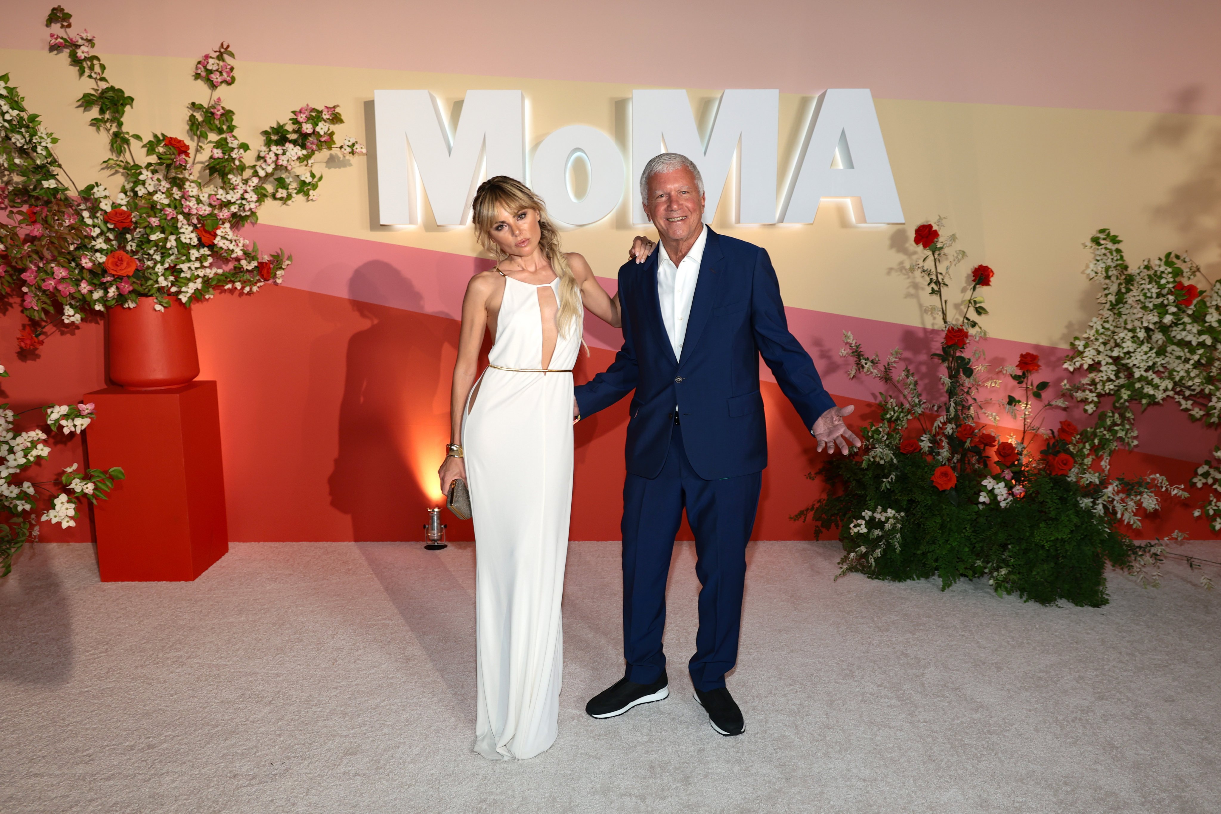 Erica Pelosini and Larry Gagosian attend MoMA’s Party in the Garden 2025 at the Museum of Modern Art on June 3 in New York City. Photo: Getty Images