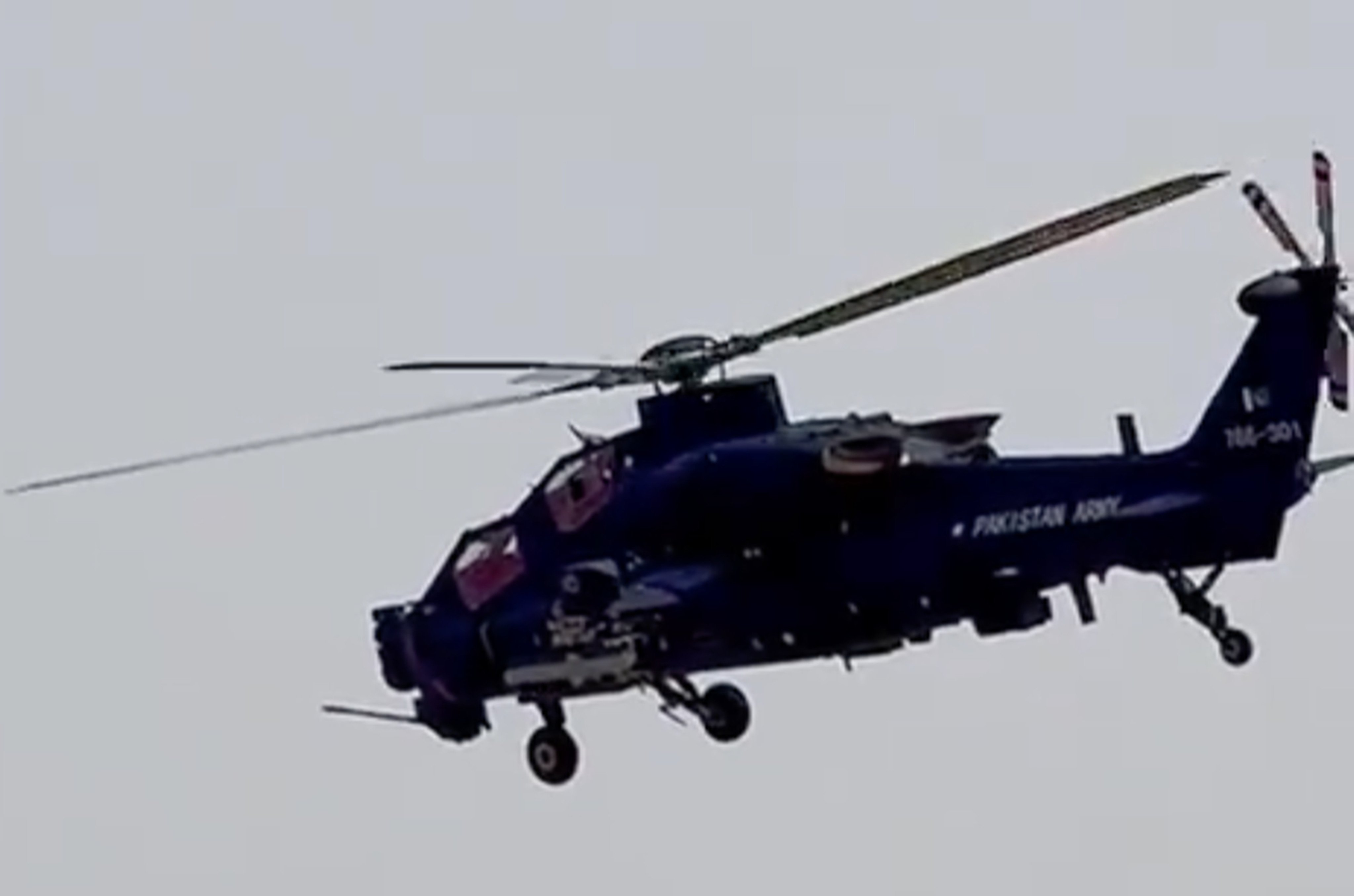 Images posted online over the past week show a Chinese-made combat helicopter bearing the words “Pakistan Army”. Photo: Weibo/ lyman2003