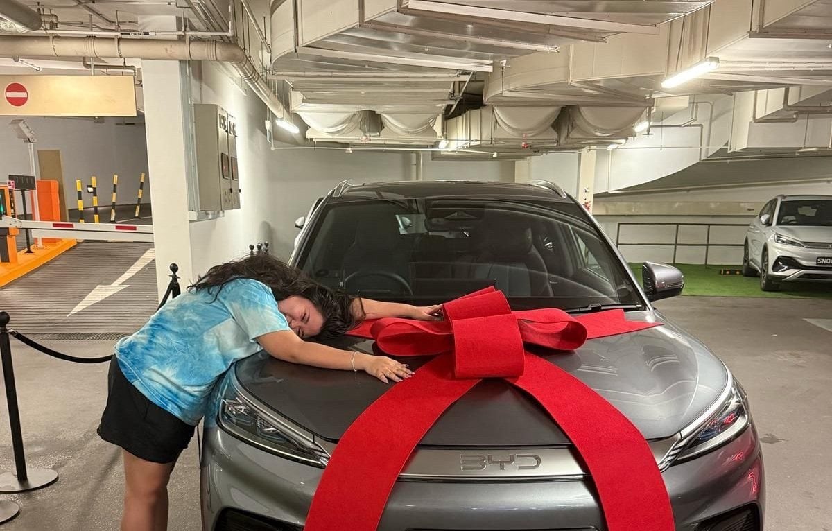 Financial adviser Winnie Koh bought her BYD Atto 3 in January. Photo: Winnie Koh