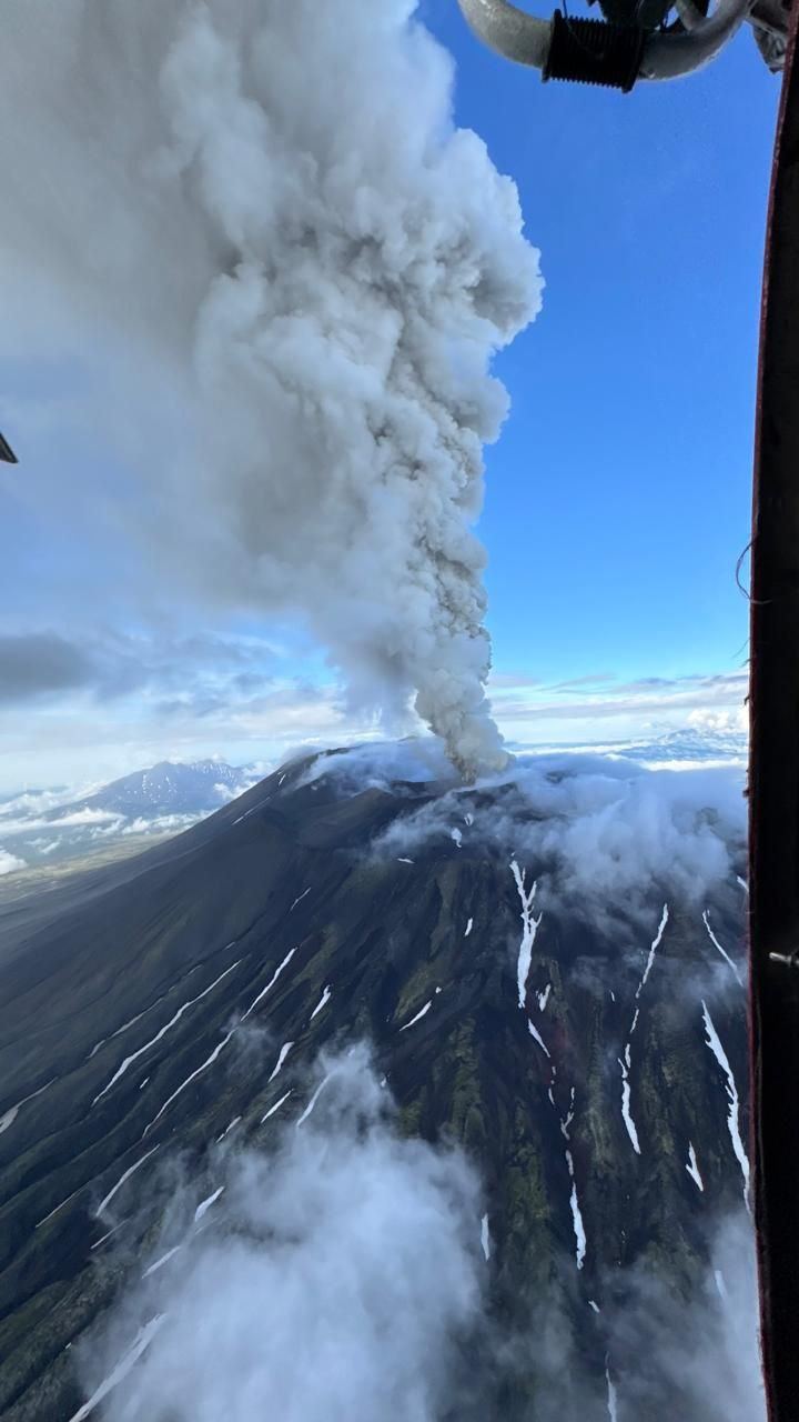 Russia’s Krasheninnikov volcano has erupted for the first time in 600 years. Photo: X/Volcaholic