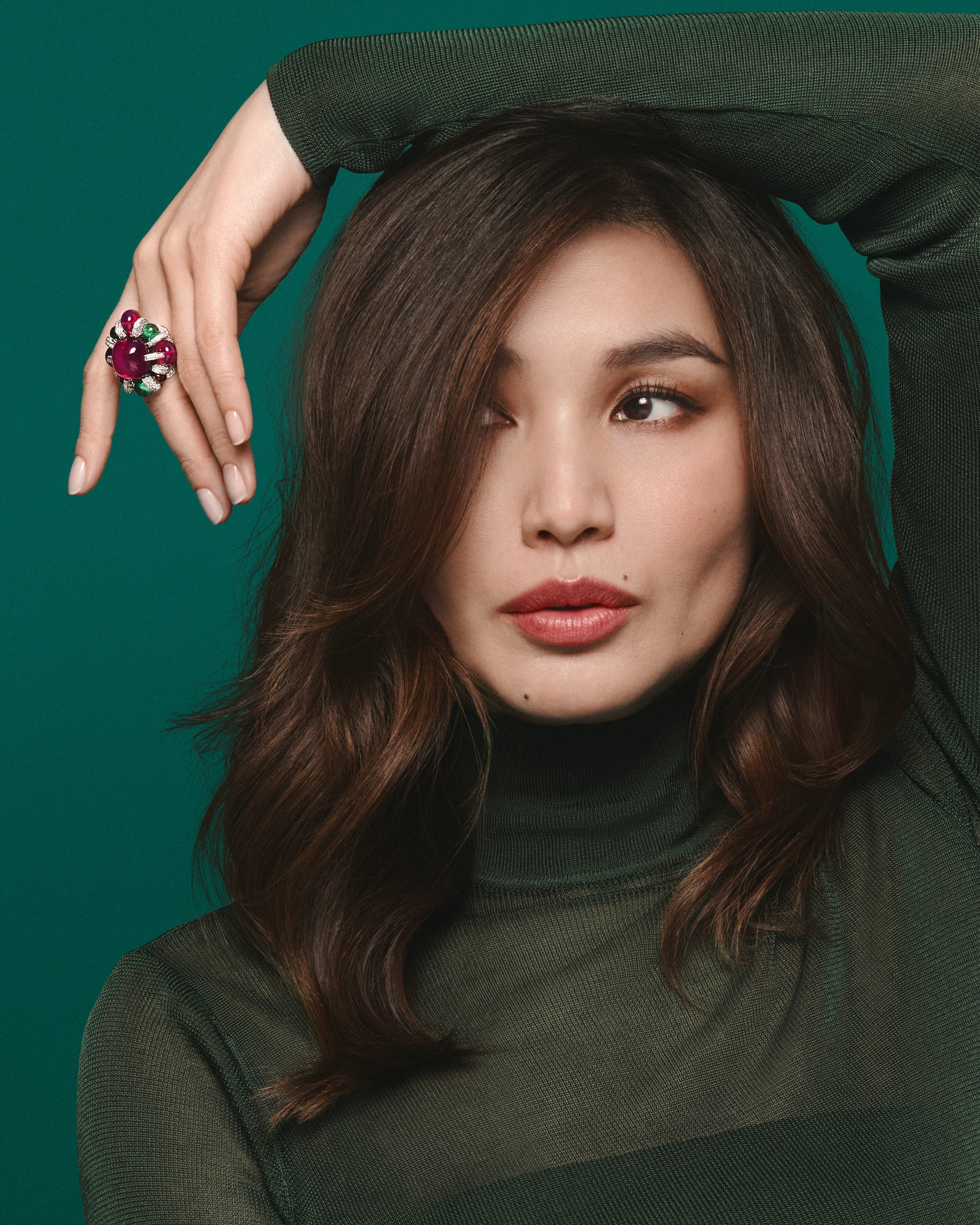 Actress and Cartier ambassador Gemma Chan wears pieces from the brand’s En Équilibre high jewellery collection. Photo: Handout