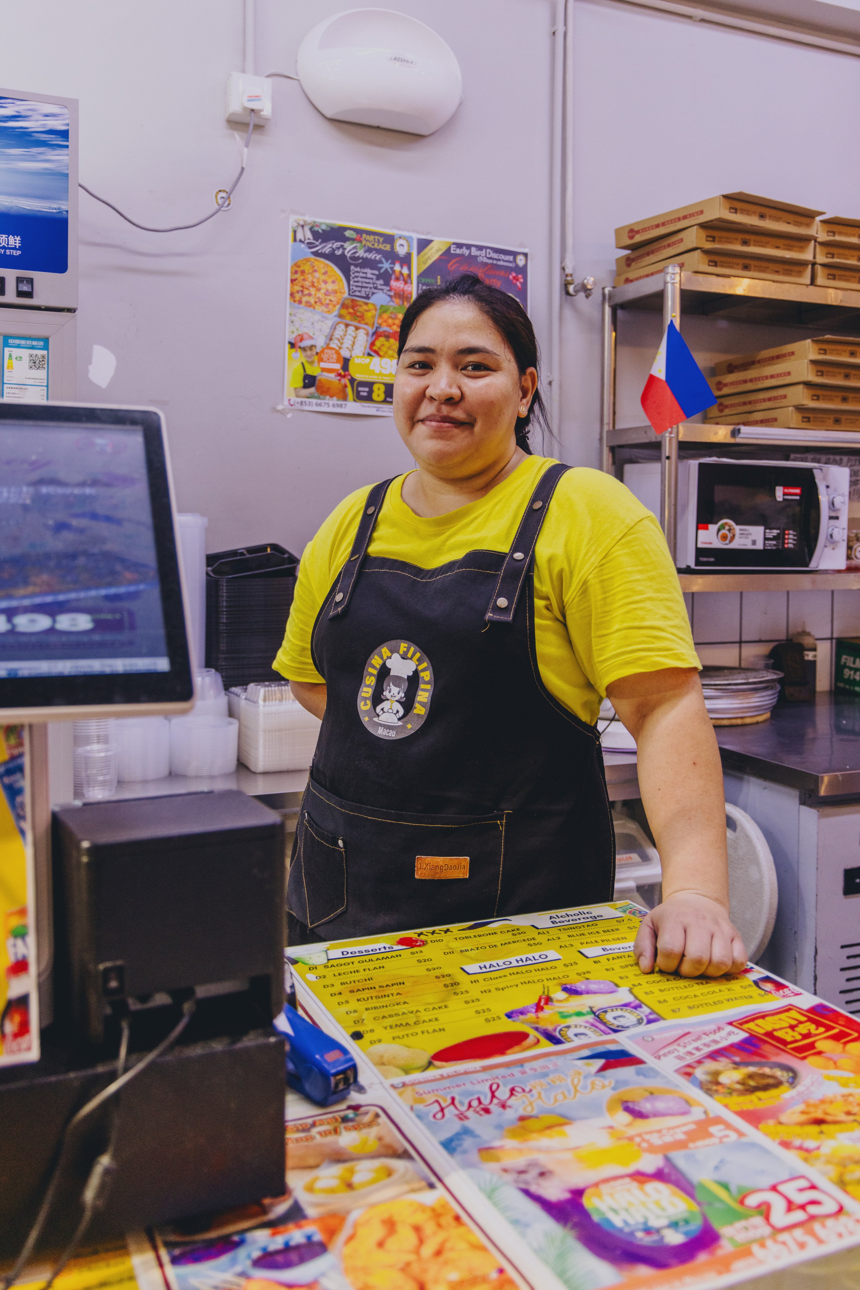 Madhelyn Bautista at Cusina Filipina, which offers carinderia-style comfort food at budget prices. Photo: Jocelyn Tam