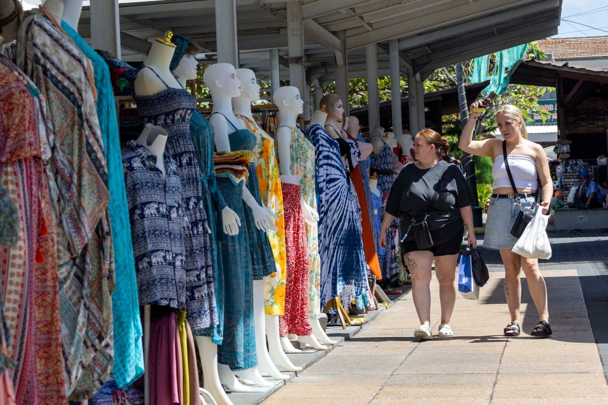 Tourists at a shopping area in Seminyak, Bali, Indonesia, on August 1. Bali police recorded a 16 per cent increase in crimes involving foreigners last year. Photo: EPA Tourists at a shopping area in Seminyak, Bali, Indonesia, on August 1. Bali police recorded a 16 per cent increase in crimes involving foreigners last year. Photo: EPA