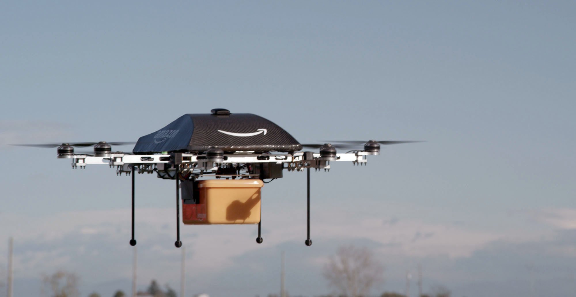 Amazon resumed testing drone deliveries earlier this year at two locations in Texas and Arizona. Photo: Handout via AP