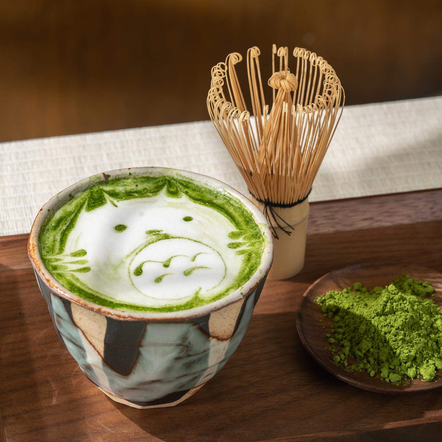 A hand-whisked Uji matcha latte is seen at Hong Kong matcha specialist Via Tokyo, which has seen the cost of the Japanese green tea rise as a result of an influencer-fuelled craze. Photo: Instagram/viatokyocafe