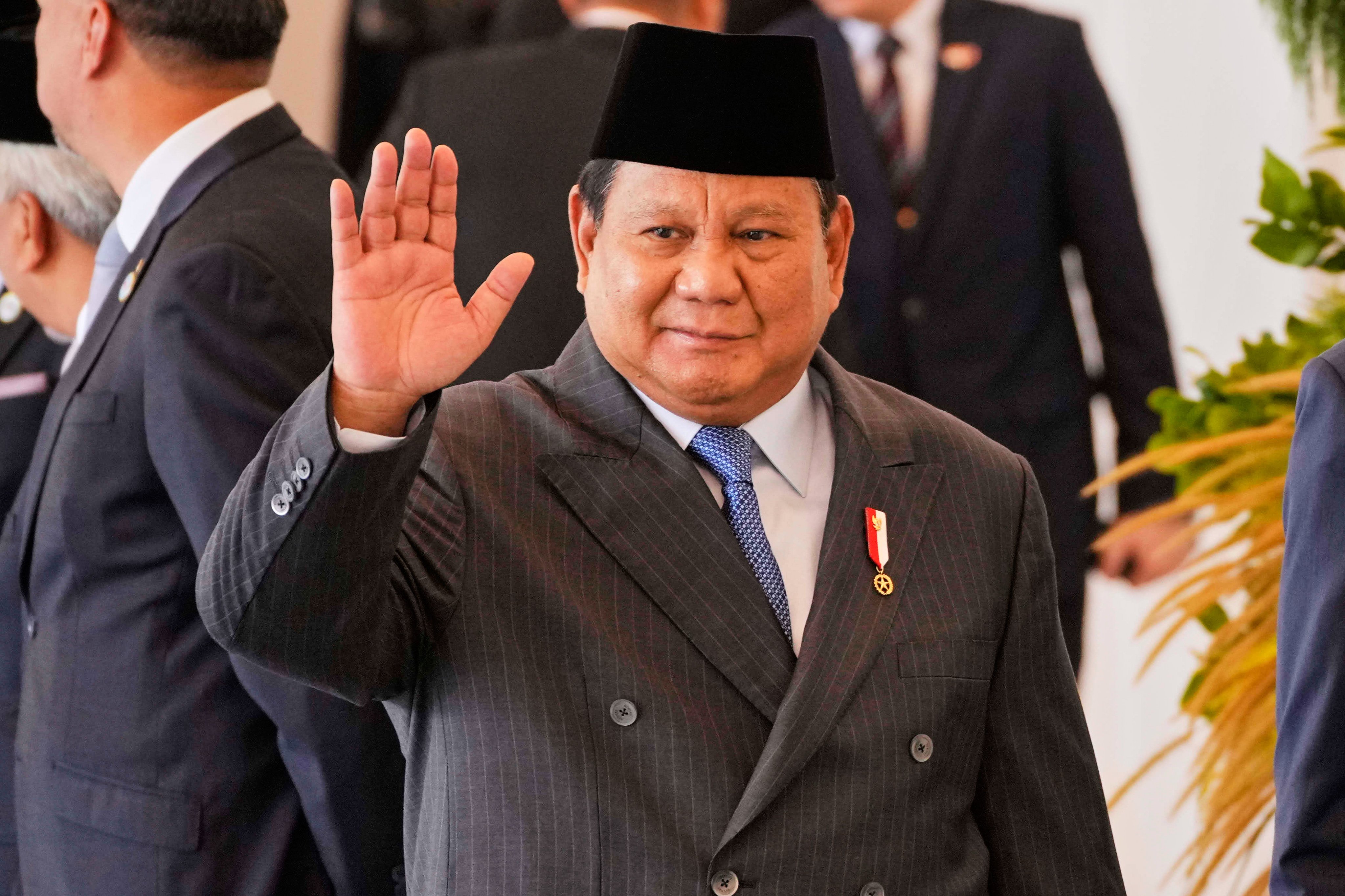 Indonesian President Prabowo Subianto at Merdeka Palace in Jakarta on July 29. Prabowo has granted reprieves to 1,116 convicts this year. Photo: AP