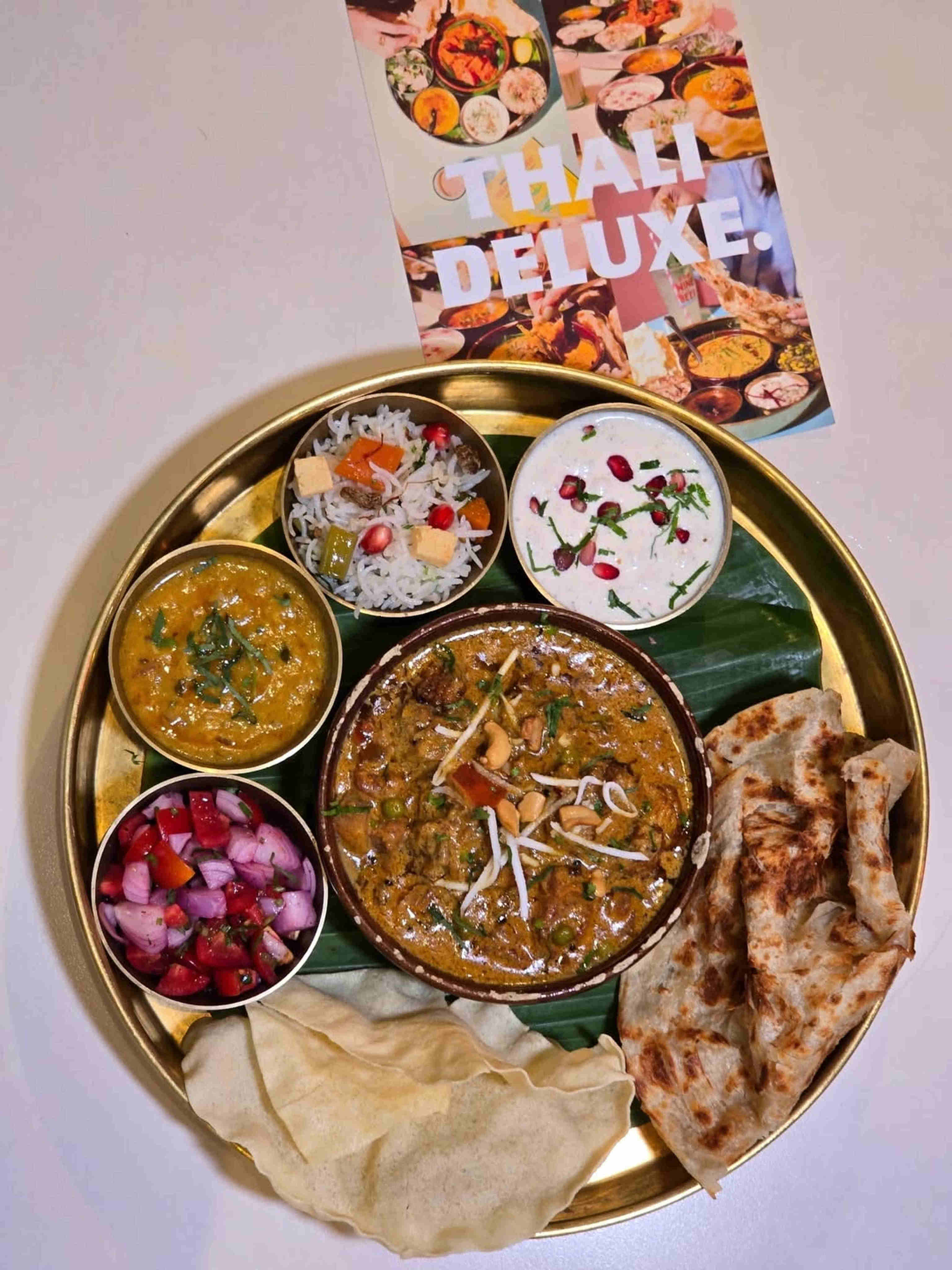 Cauliflower kurma thali from Bengal Brothers. Photo: Instagram/bengalbrothershk
