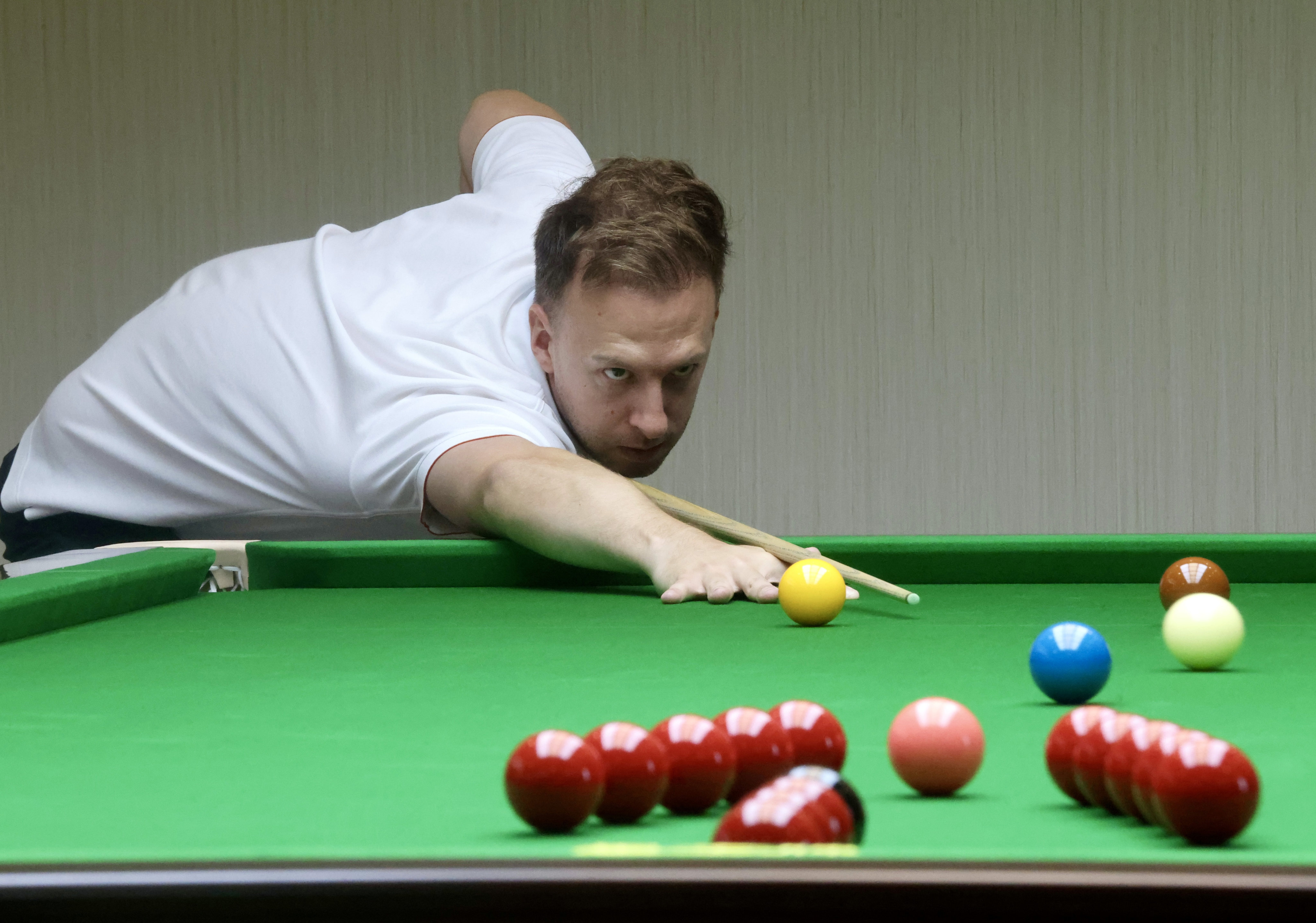 Former world champion Judd Trump said he would practise at the newly launched Hong Kong Billiard Sport Academy in Kai Tak. Photo: Jonathan Wong