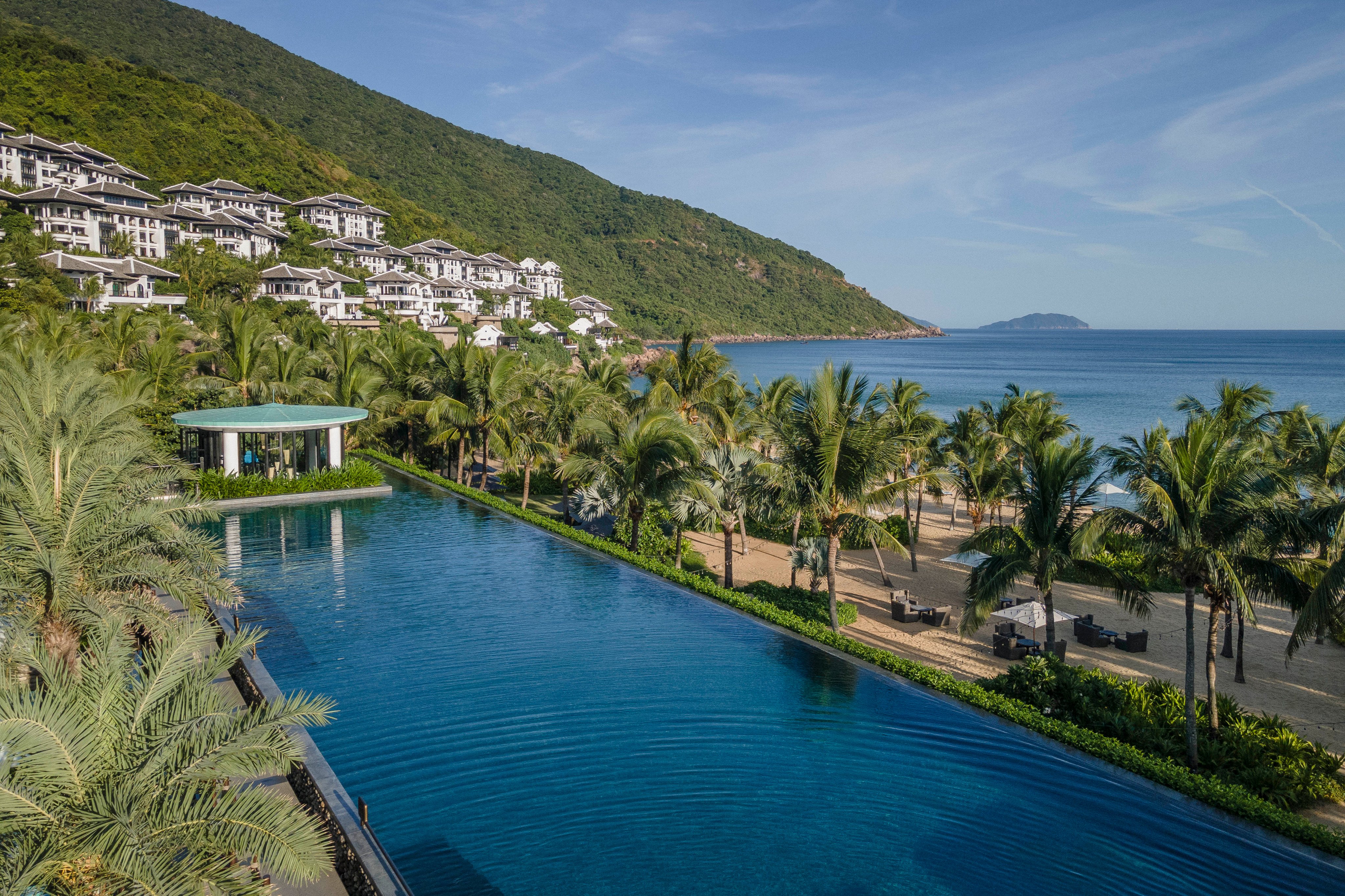 The Long Pool at the InterContinental Danang Sun Peninsula Resort. Photo: Handout