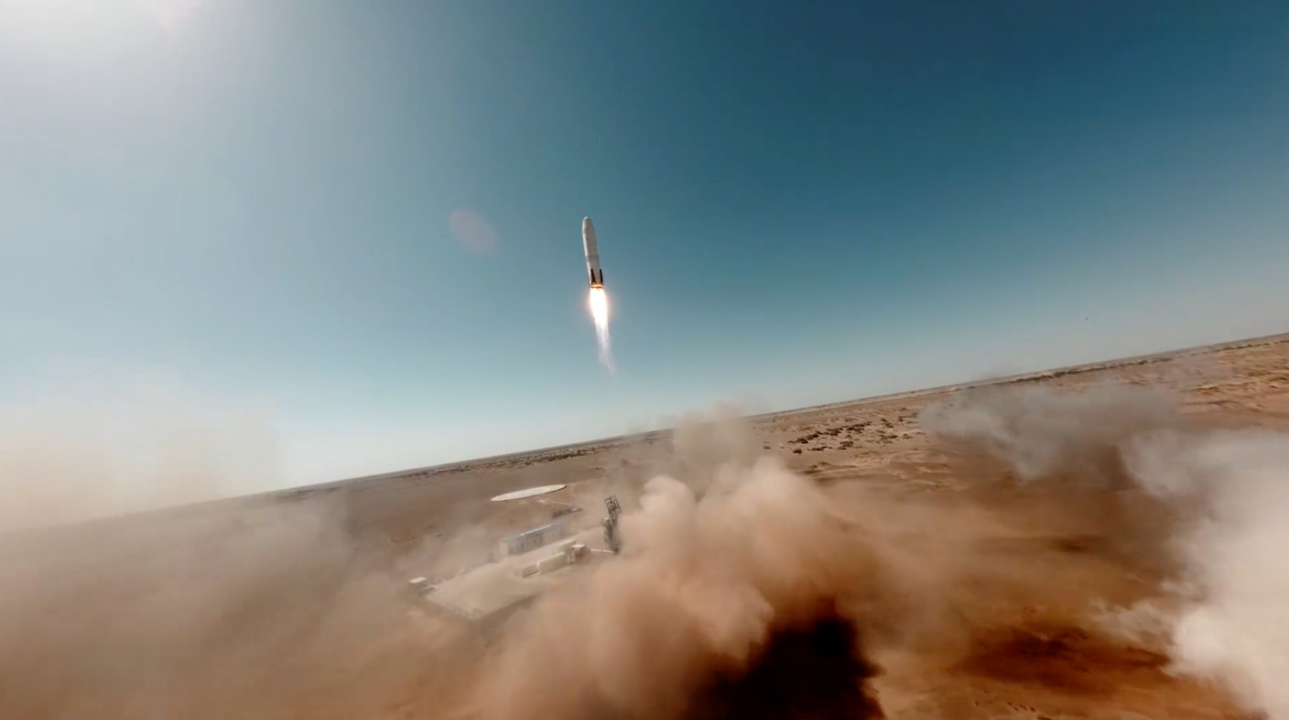 Deep Blue Aerospace, which last year suffered a crash landing when testing its Nebula-1 prototype (pictured) is believed to have encountered another failure  in recent weeks. Photo: handout