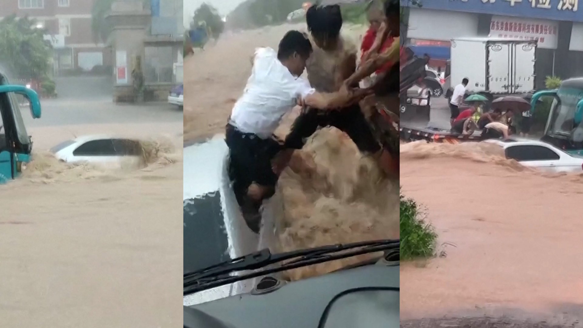 Thumbnail for video of Guangxi flood rescue video