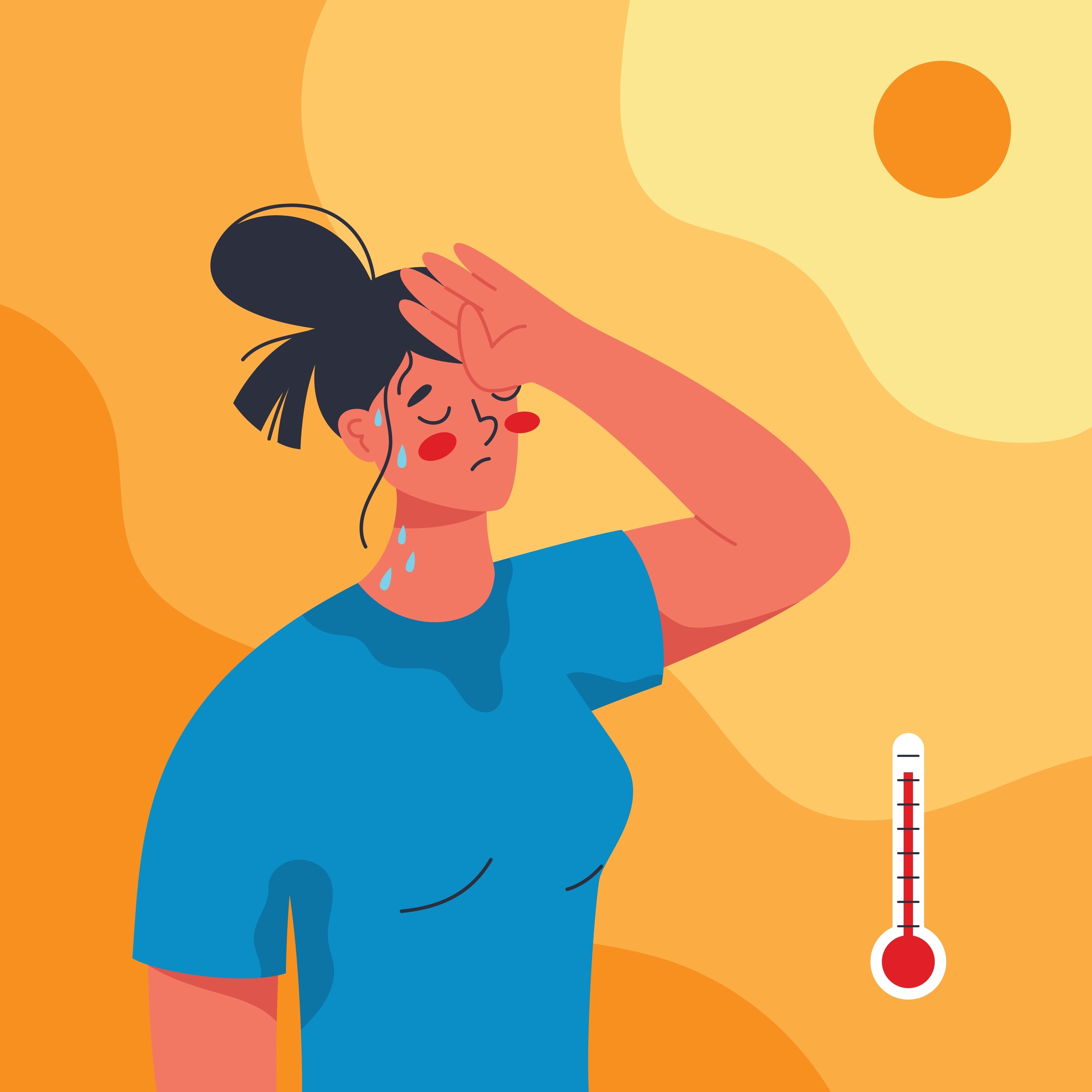 Sweat is supposed to help our bodies cool down. Photo: Shutterstock