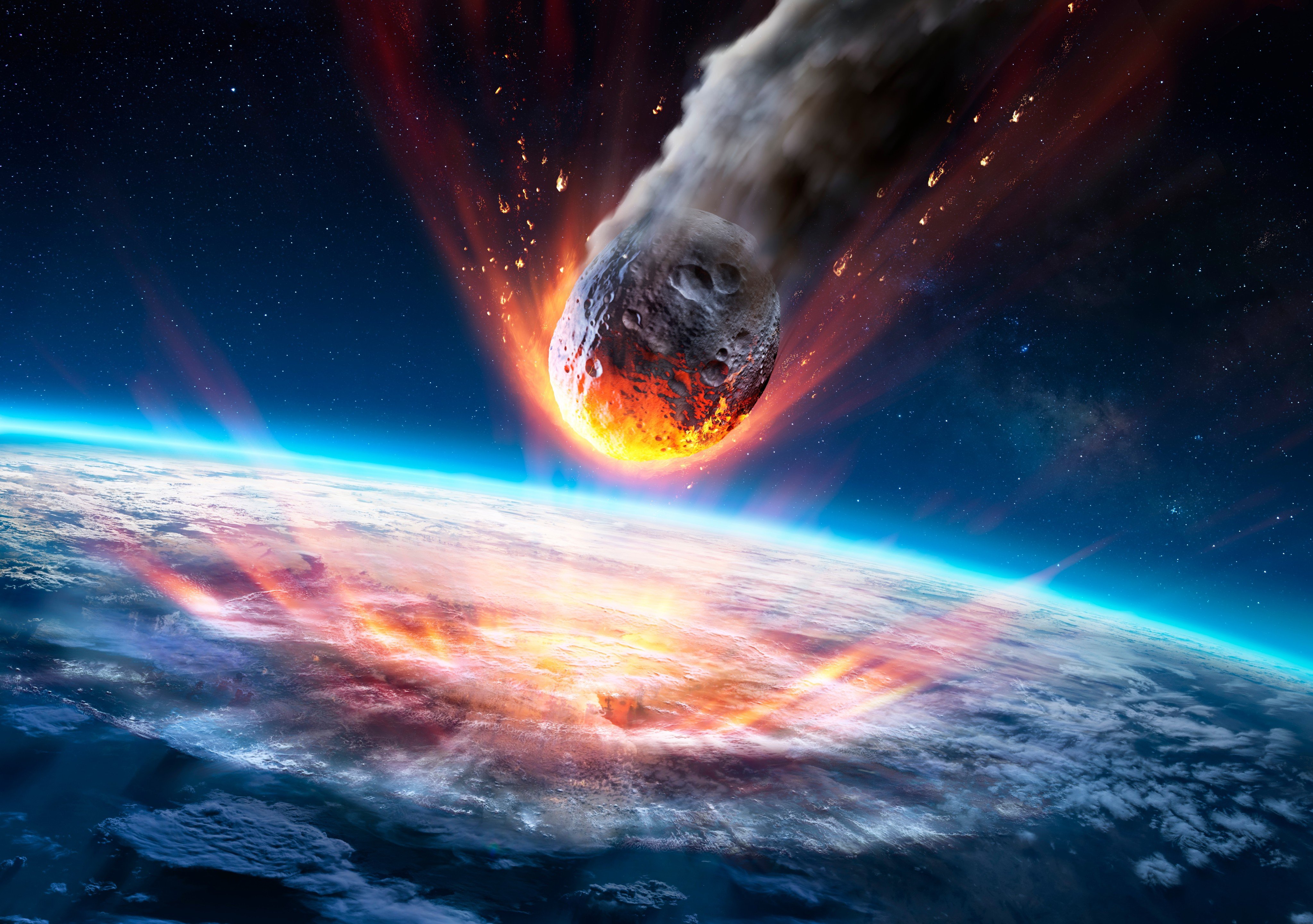 Unlike the more common cubic diamonds, the hexagonal structure of a meteorite diamond is believed to have been formed in the intense heat and pressure generated by the impact with Earth. Illustration: Shutterstock