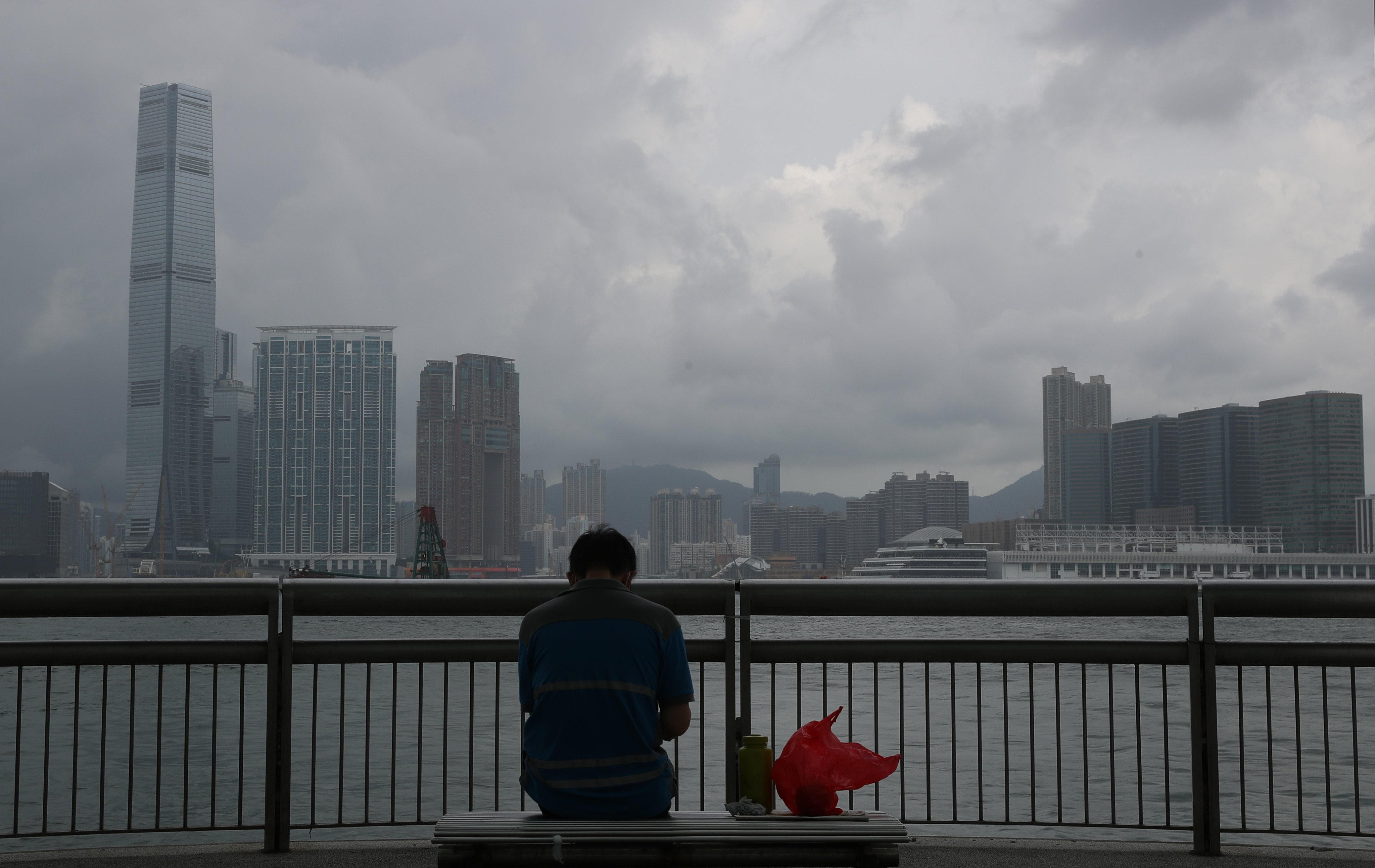 A man takes a break near Central Ferry Piers in 2021. Photo: Edmond So