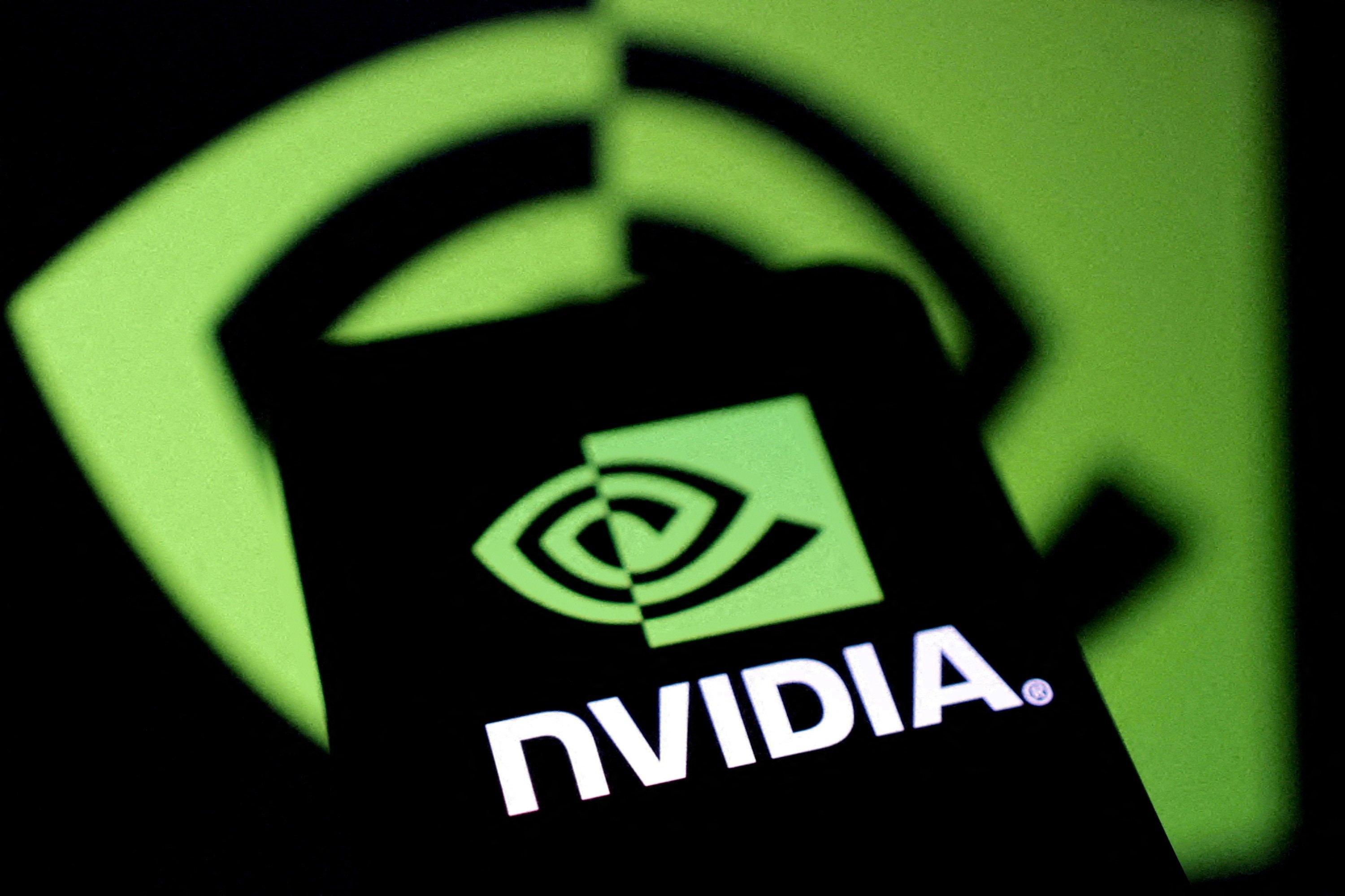 The Nvidia logo. Photo: Reuters /Dado Ruvic / Illustration