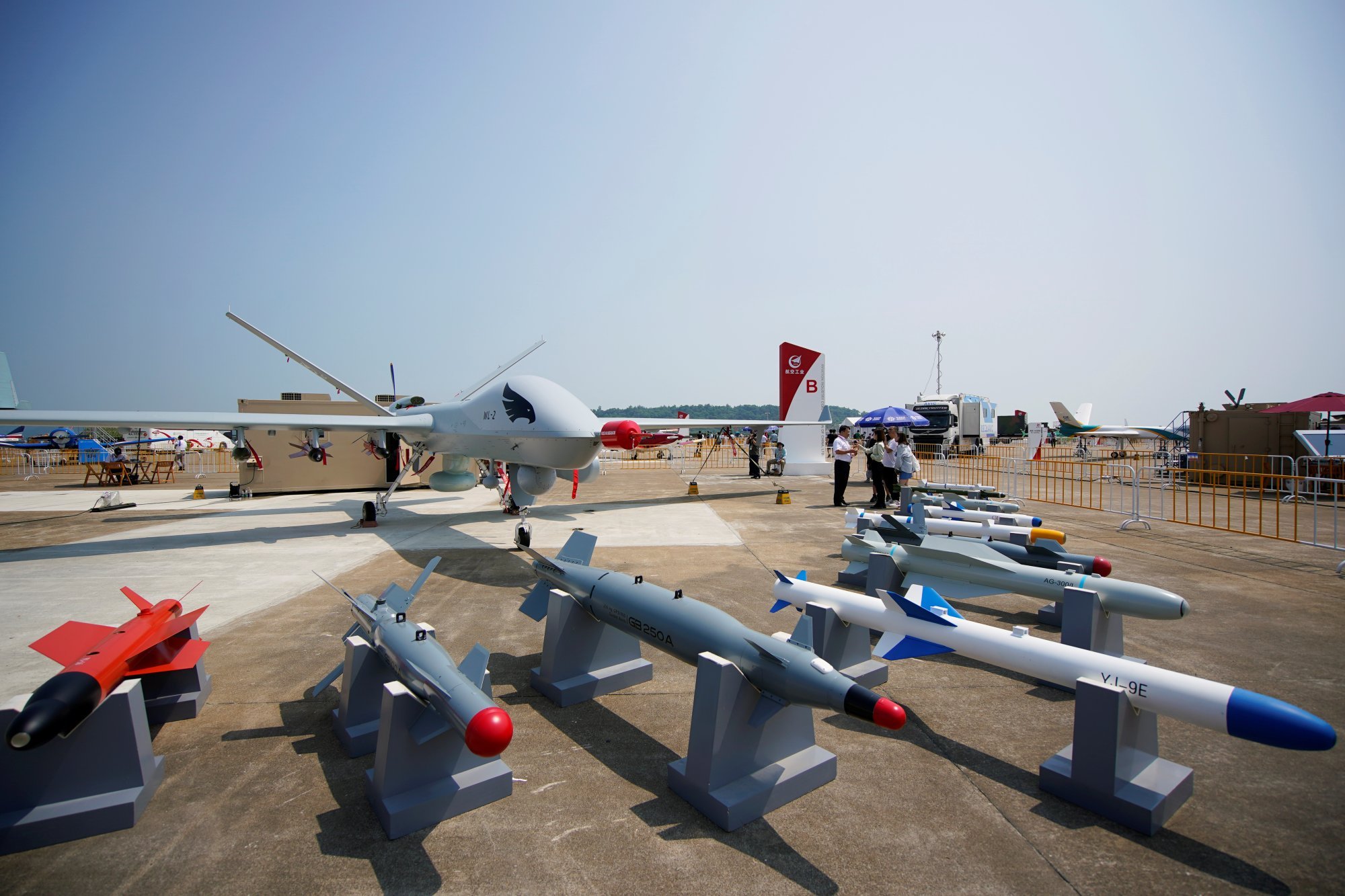 A WL-2 is displayed at the China International Aviation and Aerospace Exhibition in Zhuhai, Guangdong province in 2021. Photo: Reuters A WL-2 is displayed at the China International Aviation and Aerospace Exhibition in Zhuhai, Guangdong province in 2021. Photo: Reuters
