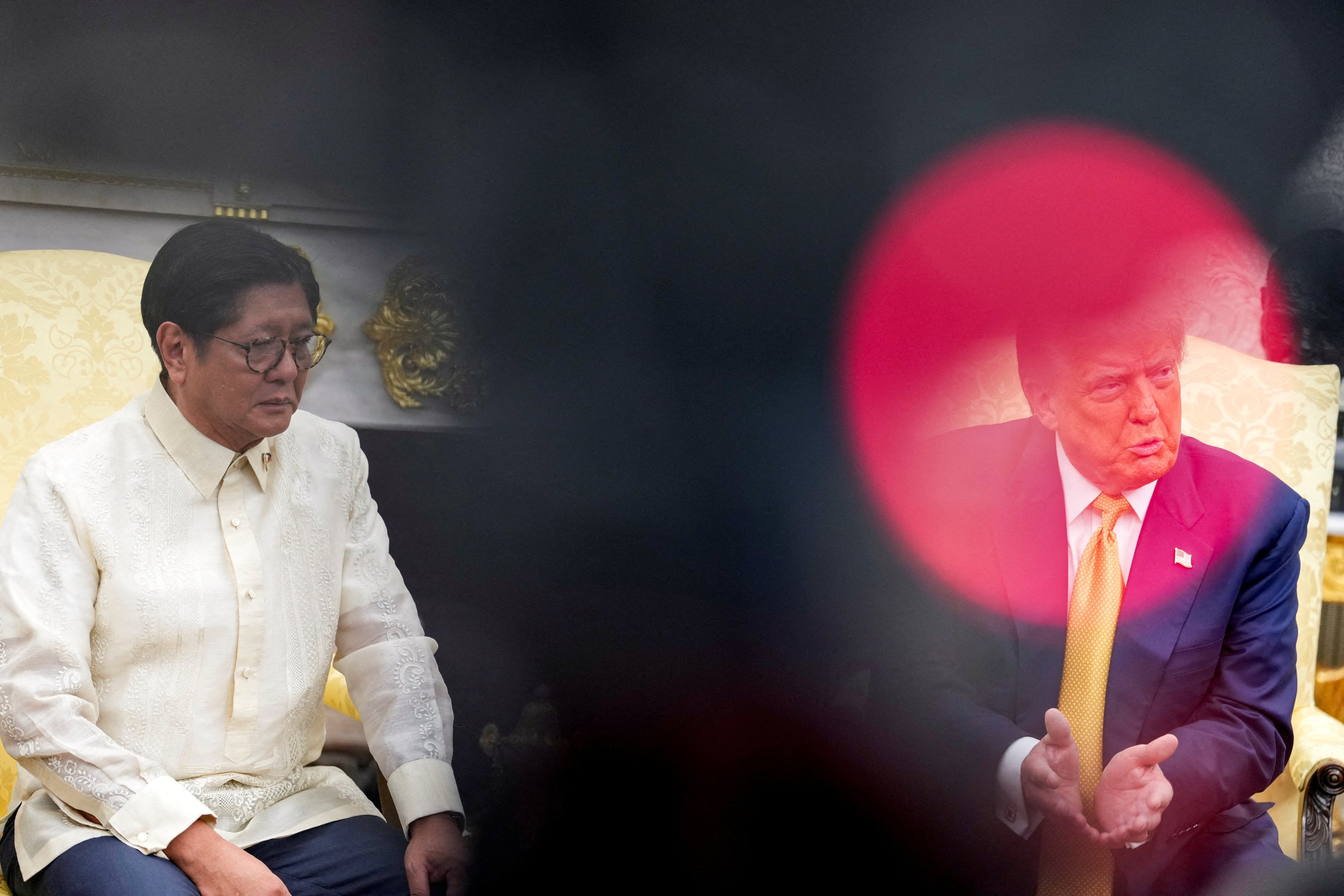 US President Donald Trump meets Philippine President Ferdinand Marcos Jnr at the White House on July 22. Photo: Reuters