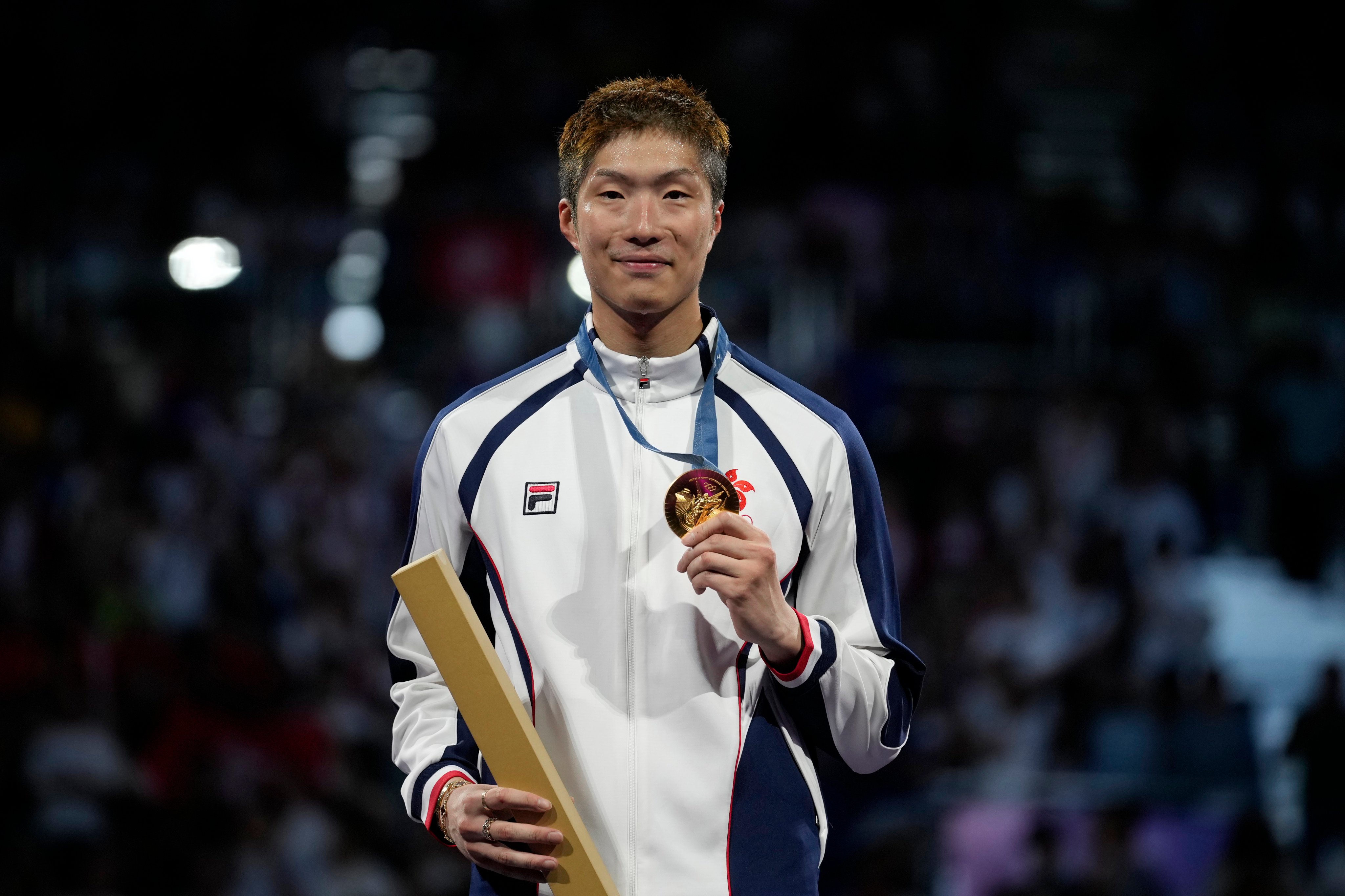 Hong Kong’s Cheung Ka-long retained the Olympic individual foil title in Paris last year. Photo: AP