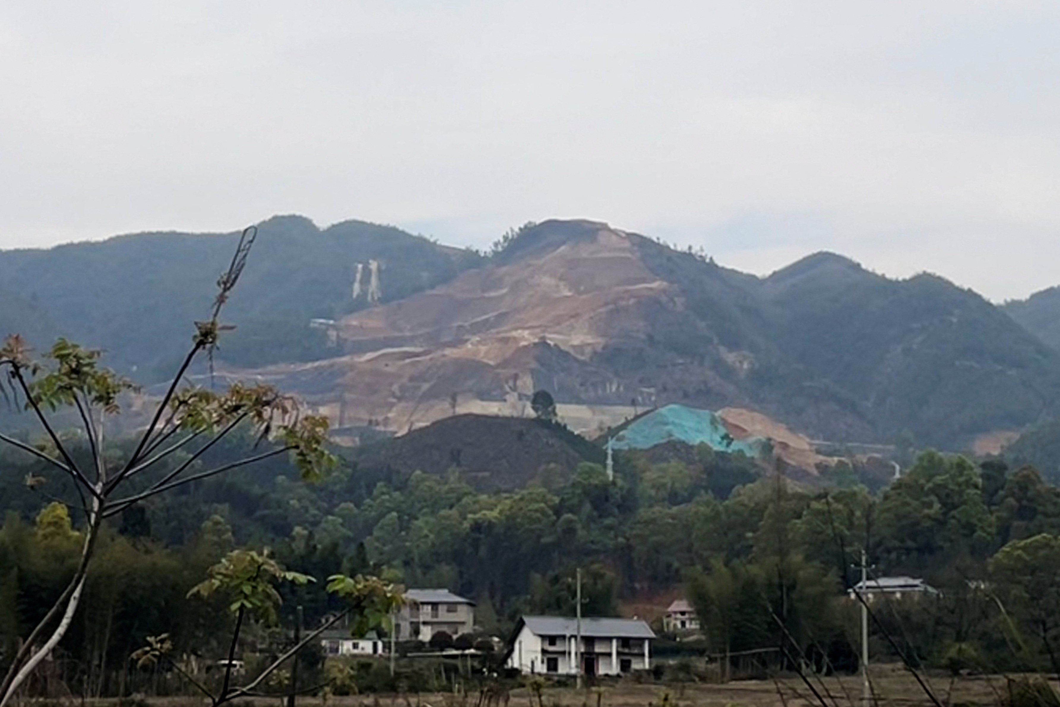 A view of a lithium mine in Yichun, Jiangxi province, China. Photo: Reuters