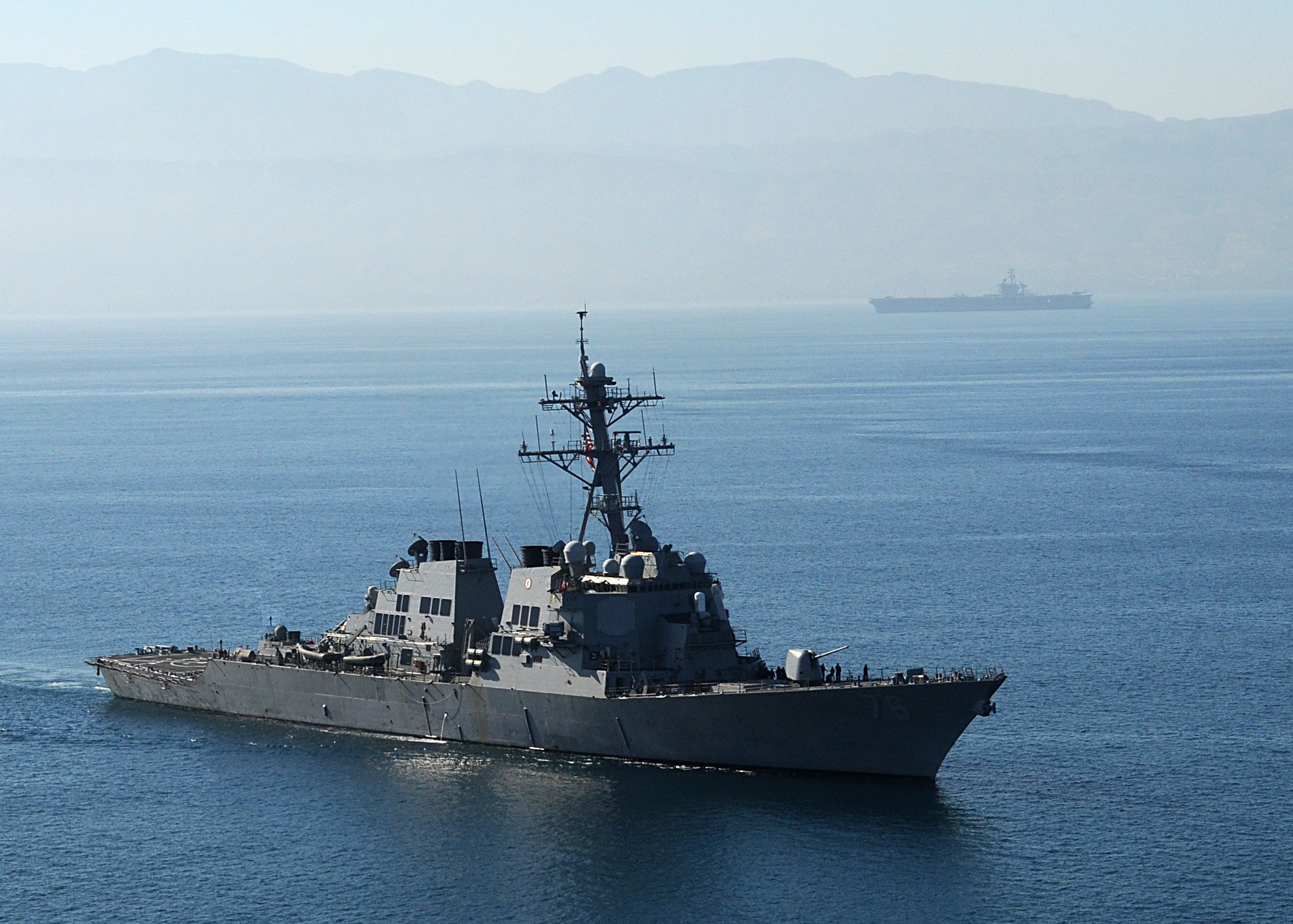 A file picture of the guided-missile destroyer USS Higgins, which has entered the South China Sea, according to the PLA Southern Theatre Command. Photo: Getty Images