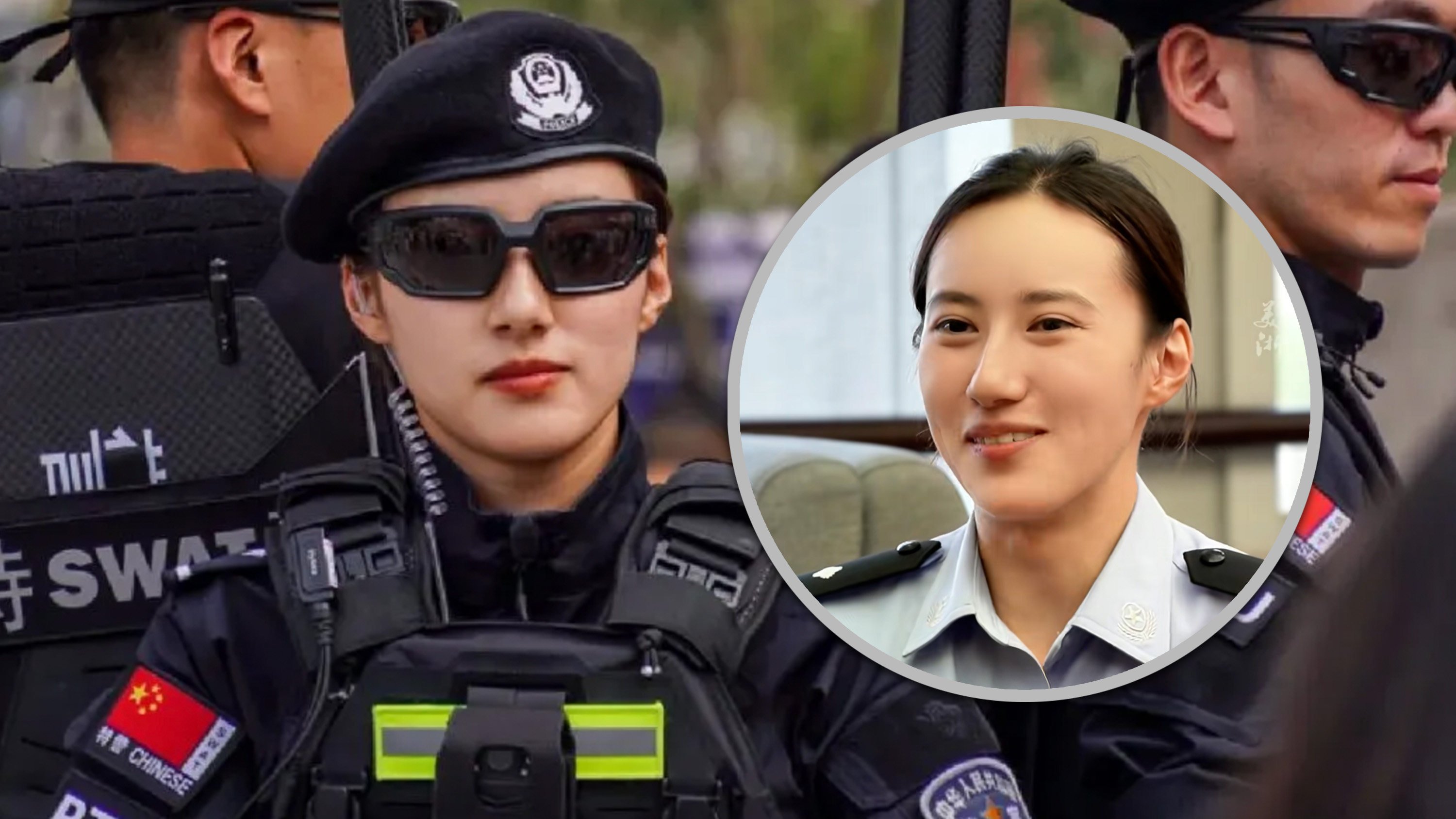 A woman tactical police officer is China has gone viral for her perfect marksmanship after she hit all 10 bullseyes in a video of her practising firearm skills. Photo: SCMP composite/Douyin/bjd.com