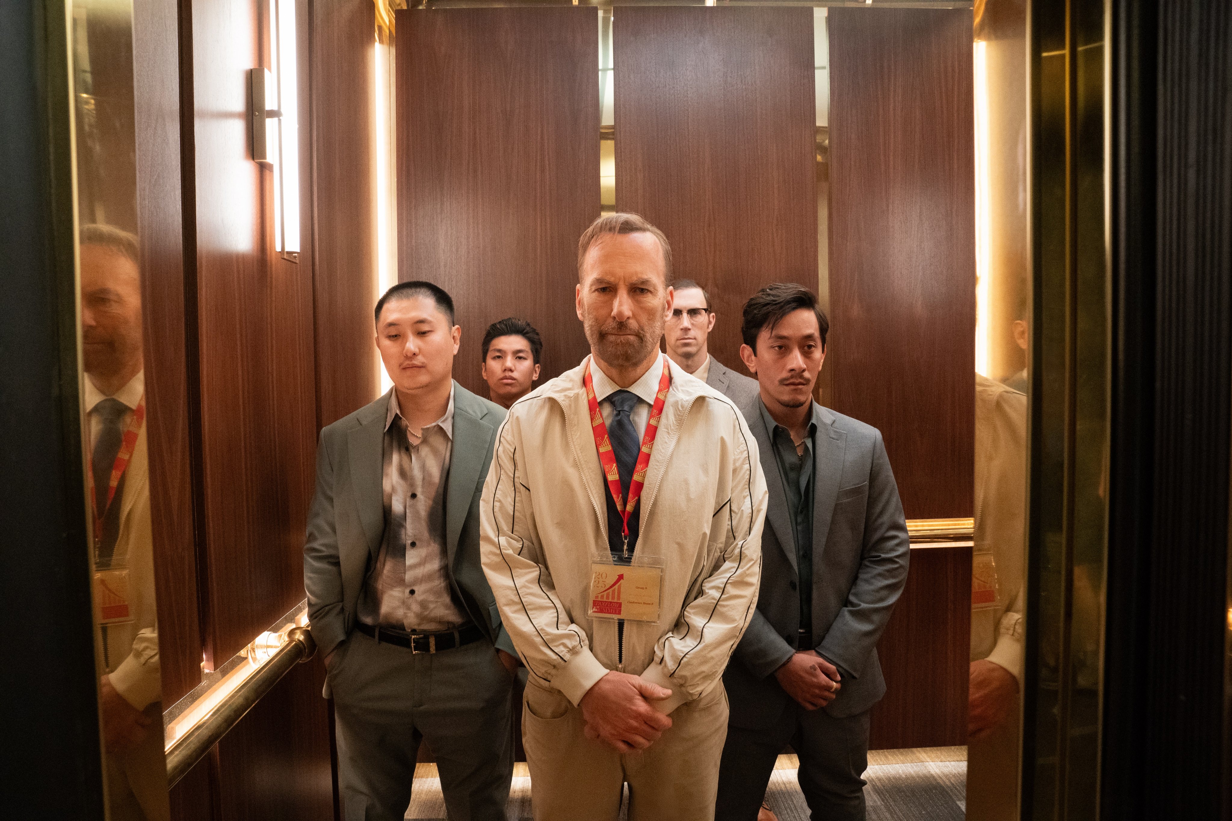 Bob Odenkirk (front) as Hutch Mansell in a still from Nobody 2.