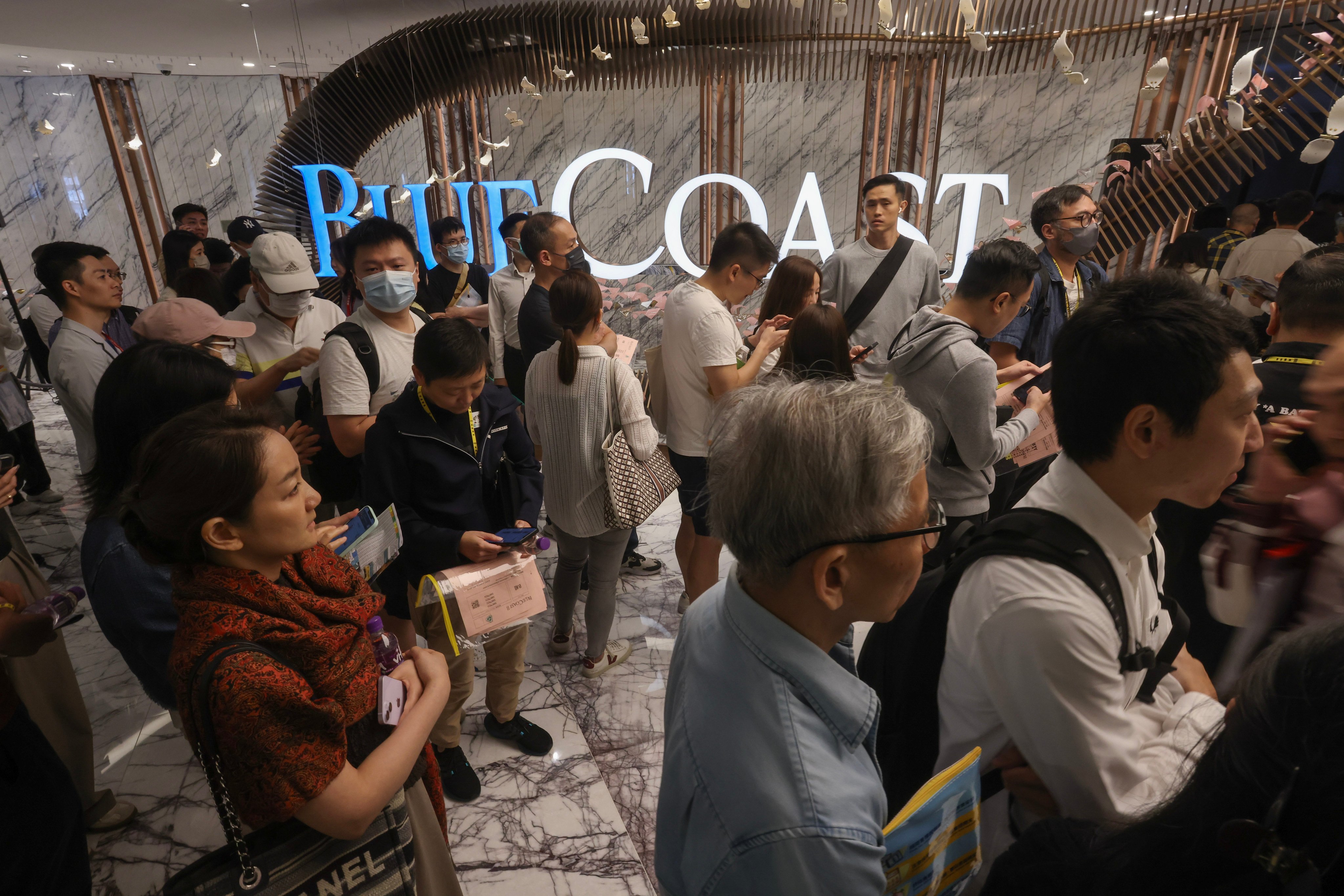 Blue Coast is a residential project in Wong Chuk Hang co-developed by CK Asset Holdings and MTR Corp. Photo: Jonathan Wong