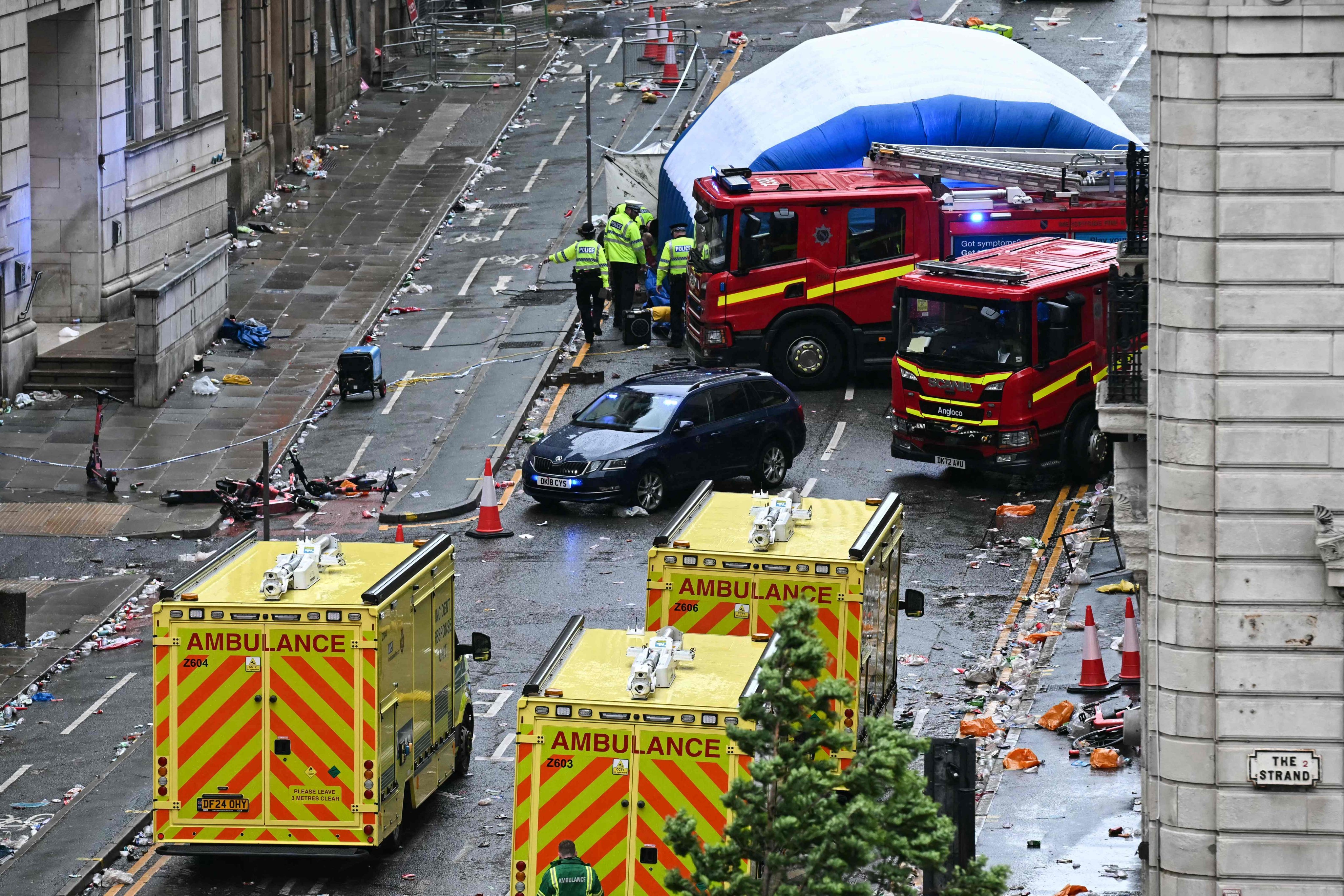 Fans had been celebrating Liverpool’s record-tying 20th title on May 26 when Paul Doyle, 53, drove down a street full of fans and joy quickly turned to tragedy. Photo: AFP