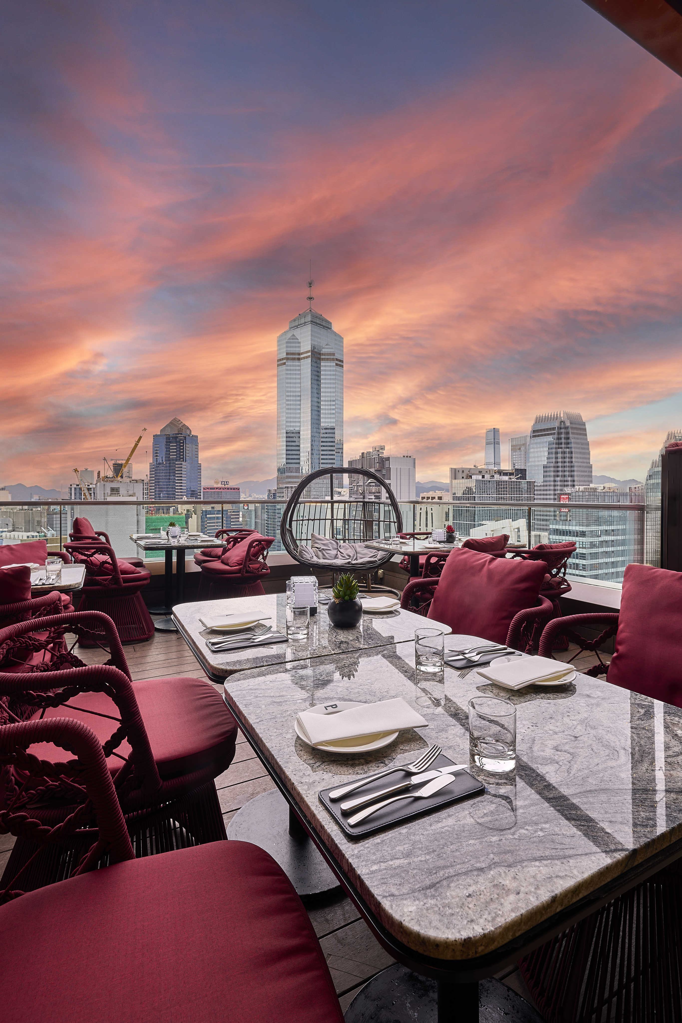 The alfresco balcony at Porterhouse in Hong Kong. Photo: Porterhouse