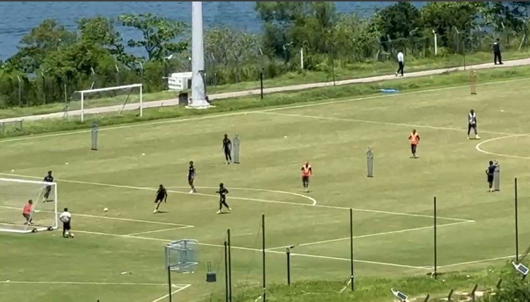 Cristiano Ronaldo and his Al Nassr teammates training in Tseung Kwan O. Photo: Fabio Brunazzi