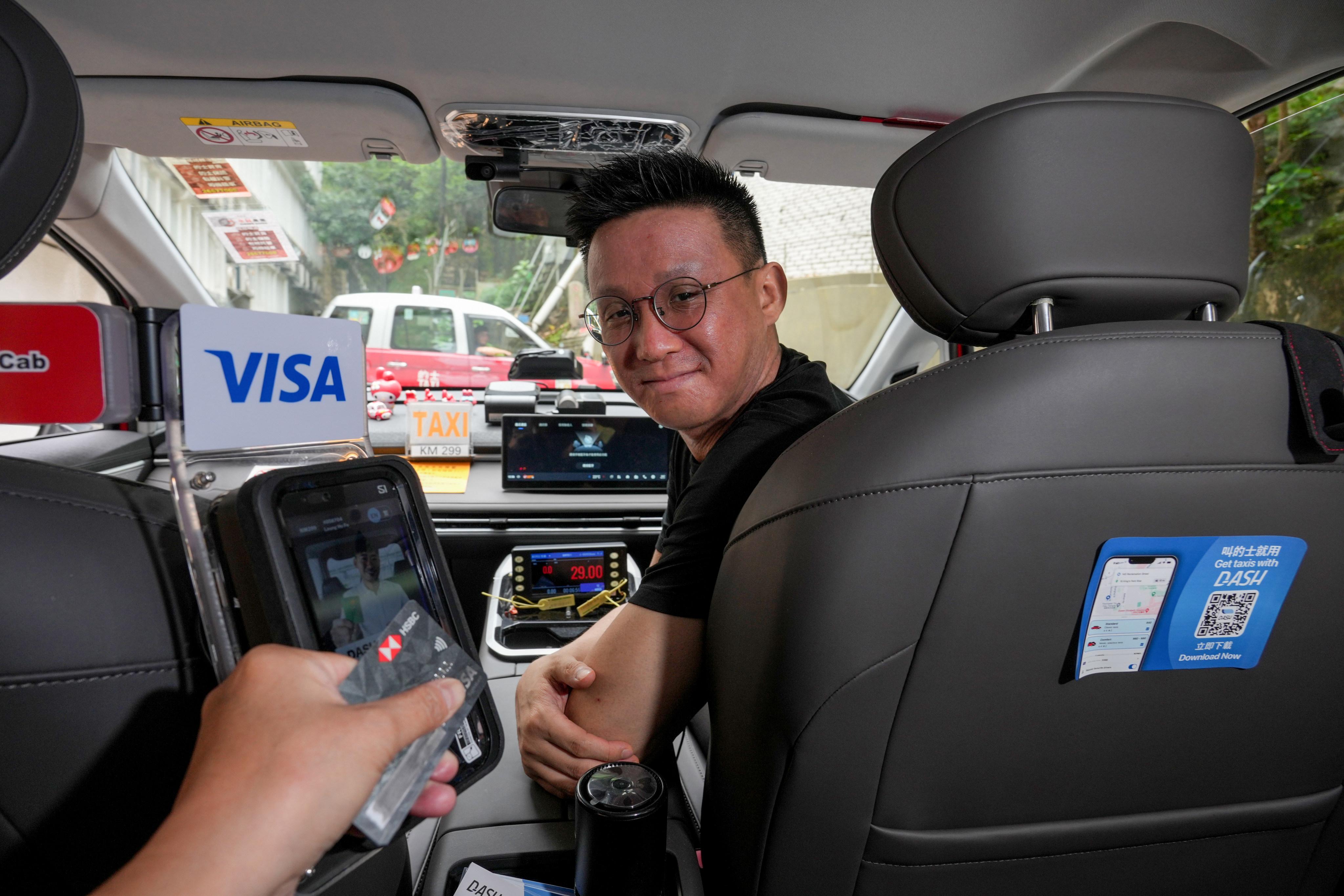 Jason Ma, founder of the start-up Dash, is aiming to encourage taxi drivers to embrace digital payments with a new integrated e-payment system. Photo: May Tse