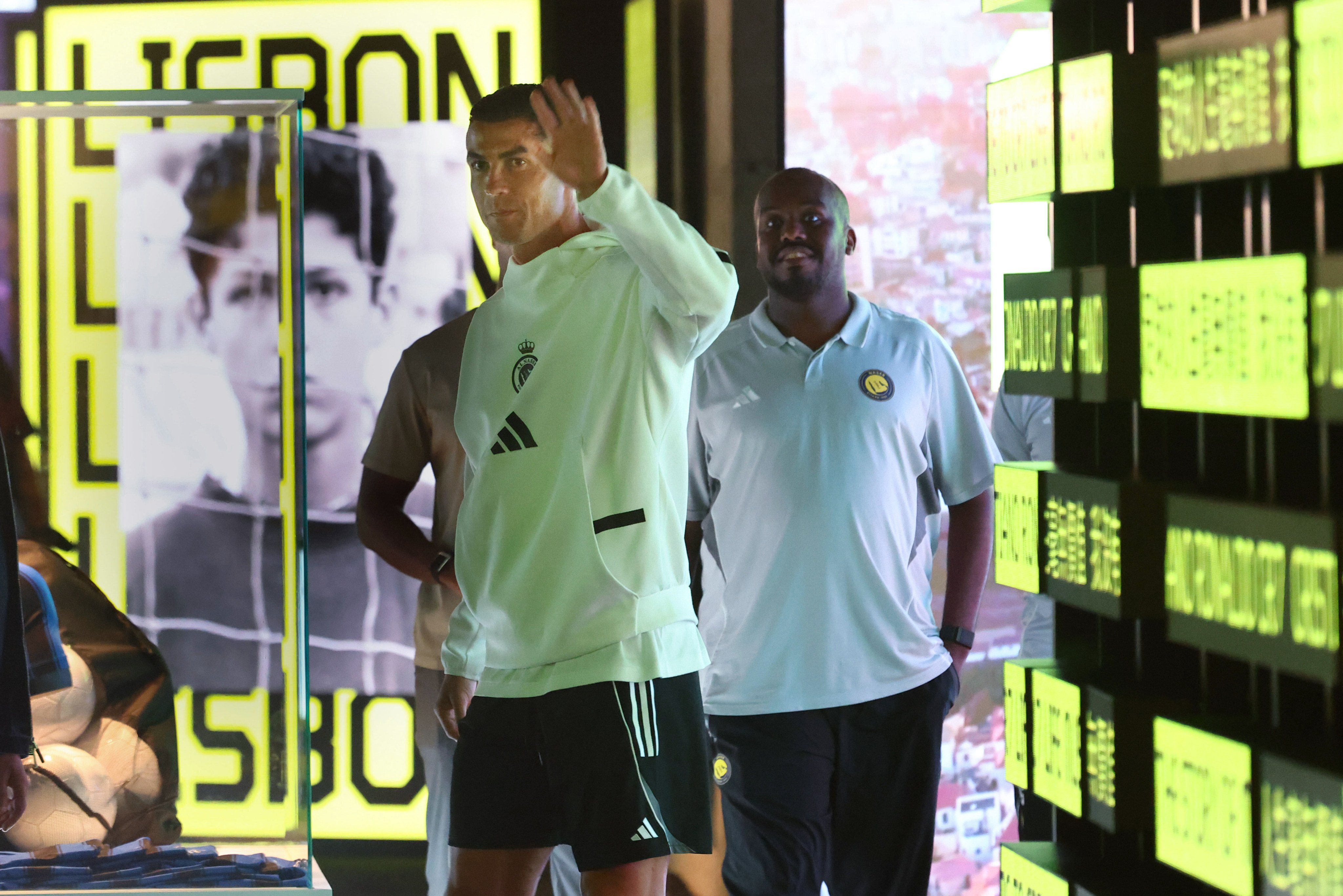 Cristiano Ronaldo makes an appearance at the CR7 Life Museum in K11 Musea shopping centre. Photo: Dickson Lee